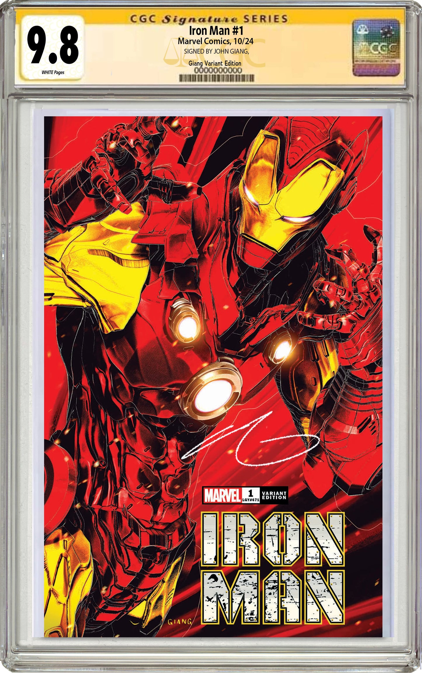 Iron Man #1 John Giang Negative Bleed Exclusive