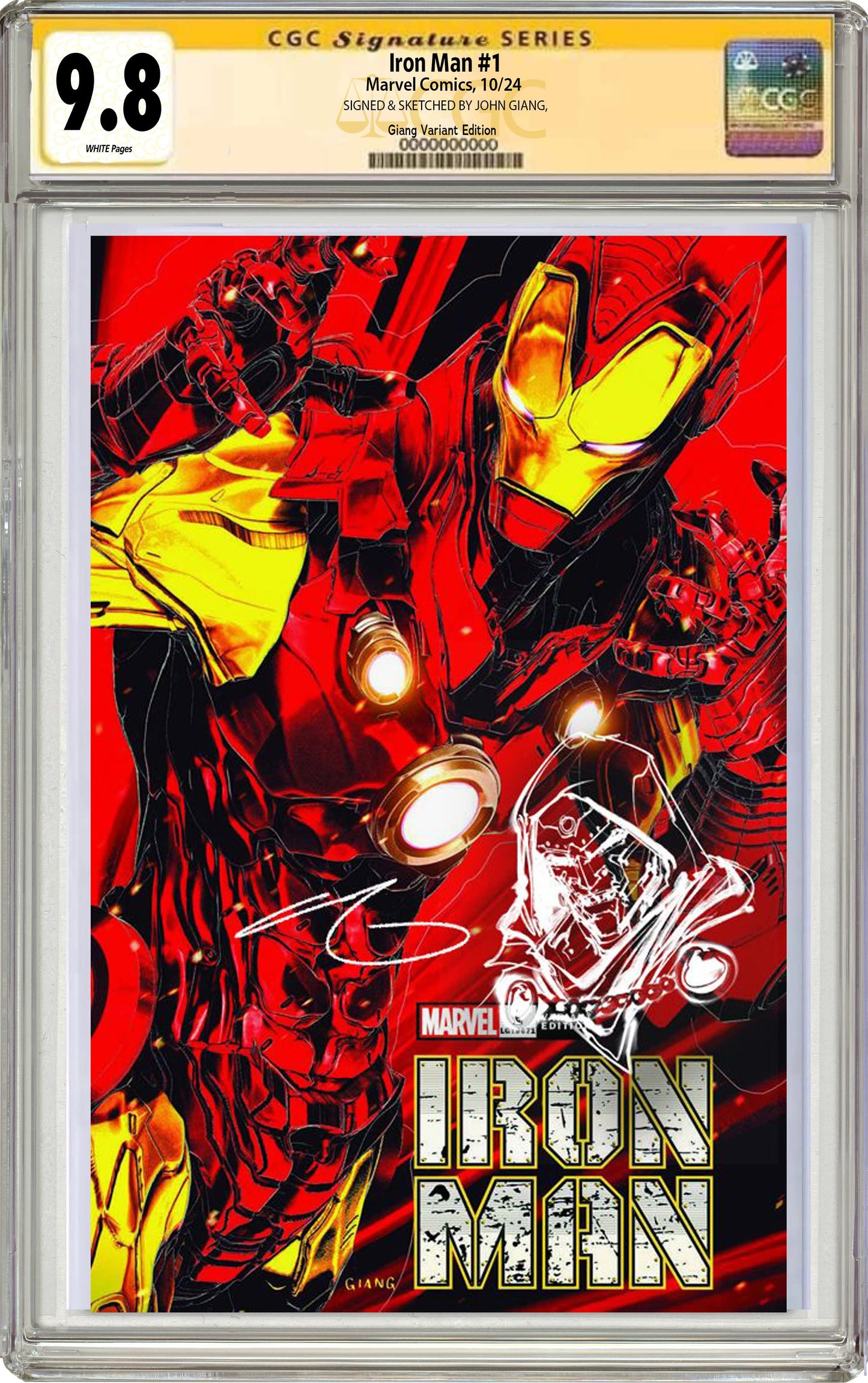 Iron Man #1 John Giang Negative Bleed Exclusive