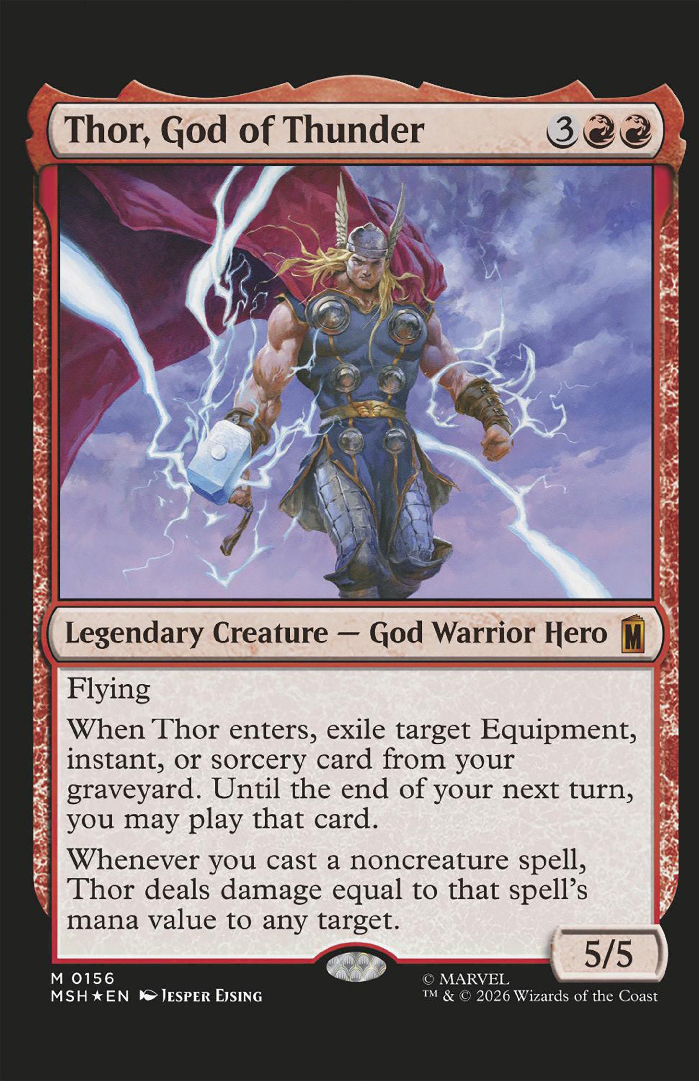 Mortal Thor #11 Classified Artist Magic: The Gathering Variant