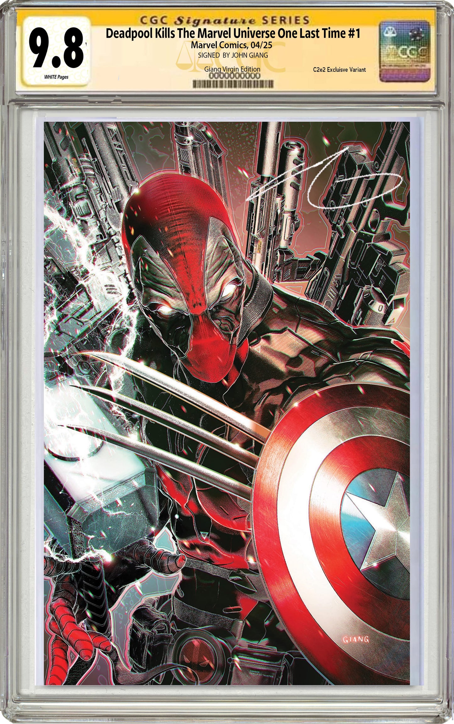Deadpool Kills The Marvel Universe One Last Time #1 John Giang C2E2 Virgin Exclusive