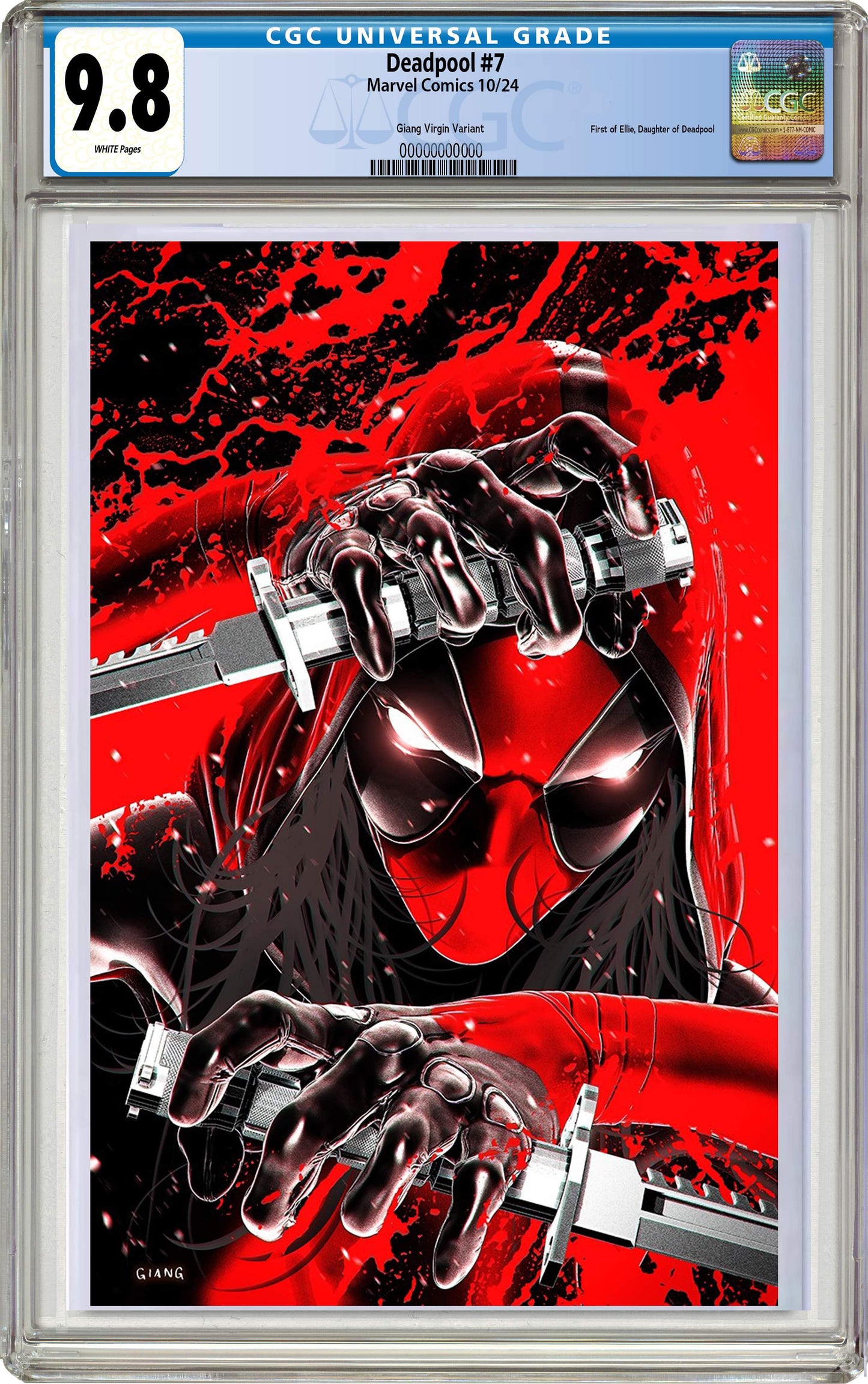 Deadpool #7 John Giang Negative Bleed Virgin Exclusive