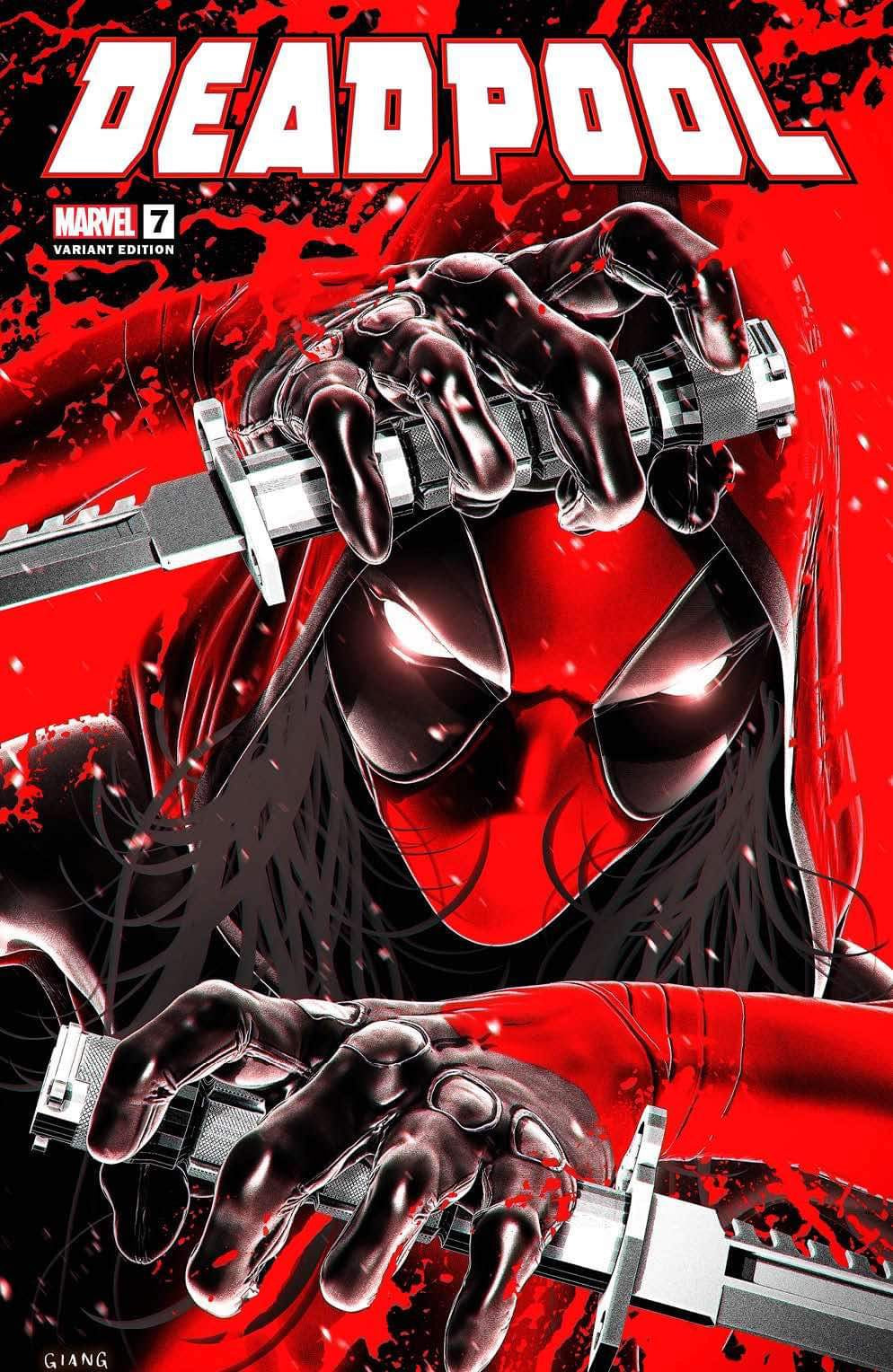 Deadpool #7 John Giang Negative Bleed Exclusive