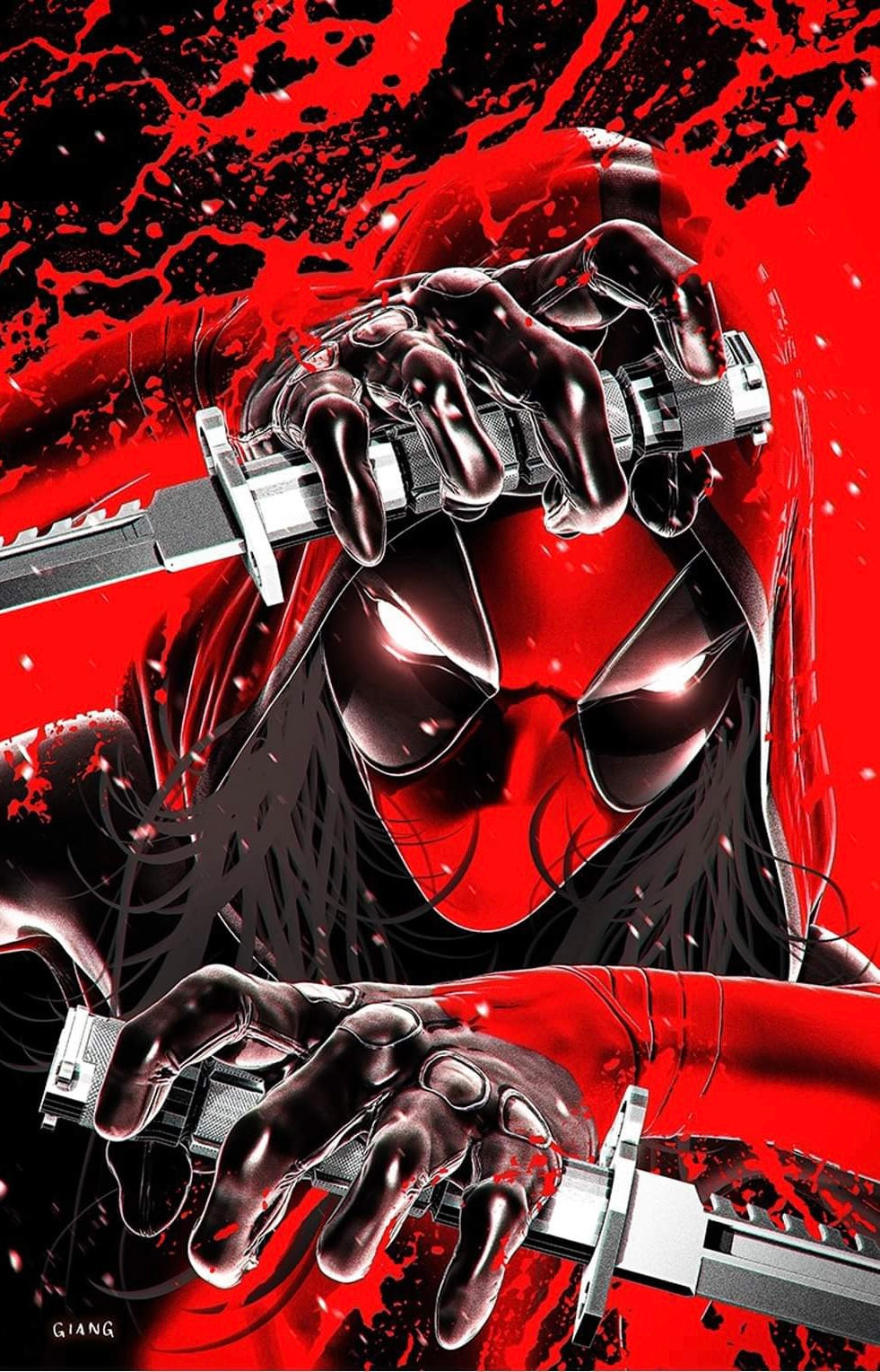 Deadpool #7 John Giang Negative Bleed Virgin Exclusive