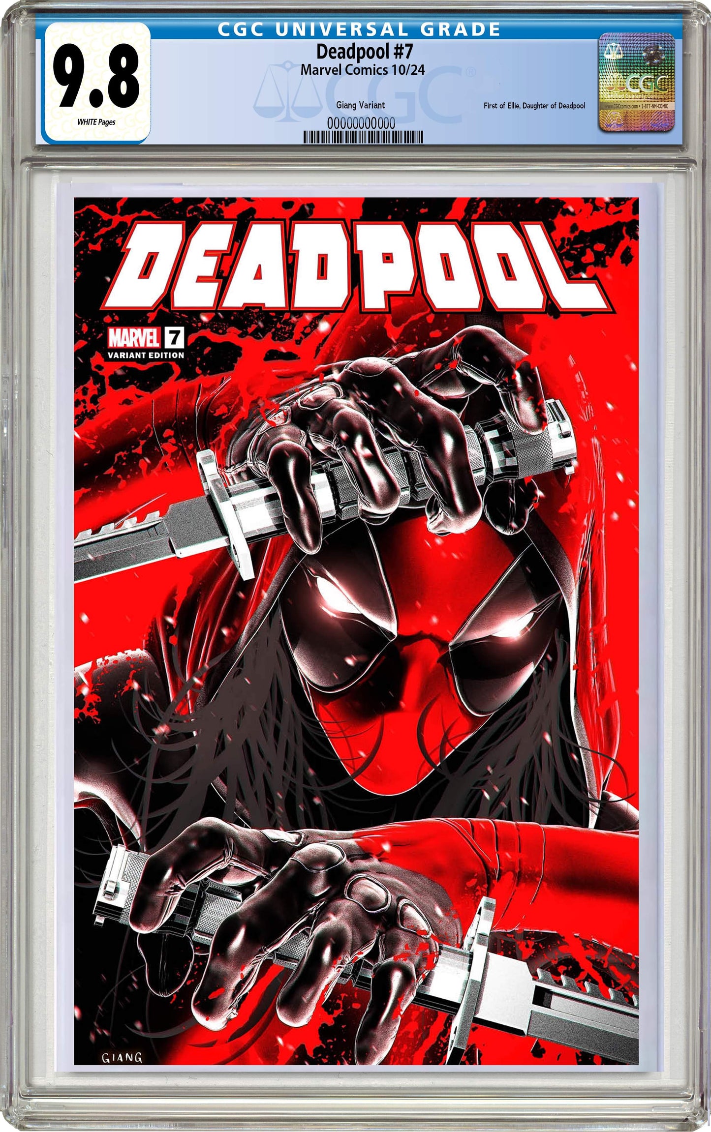 Deadpool #7 John Giang Negative Bleed Exclusive