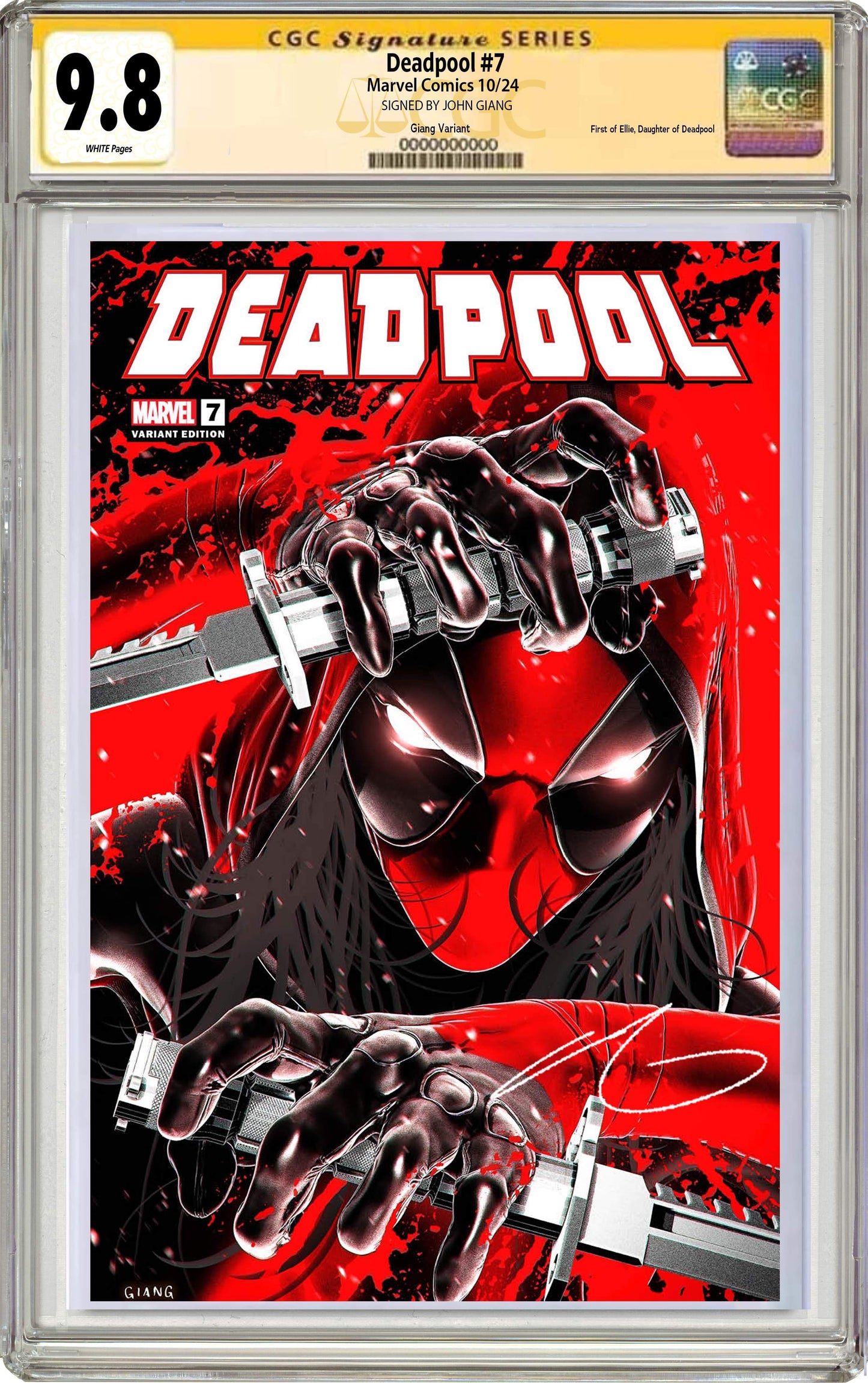 Deadpool #7 John Giang Negative Bleed Exclusive