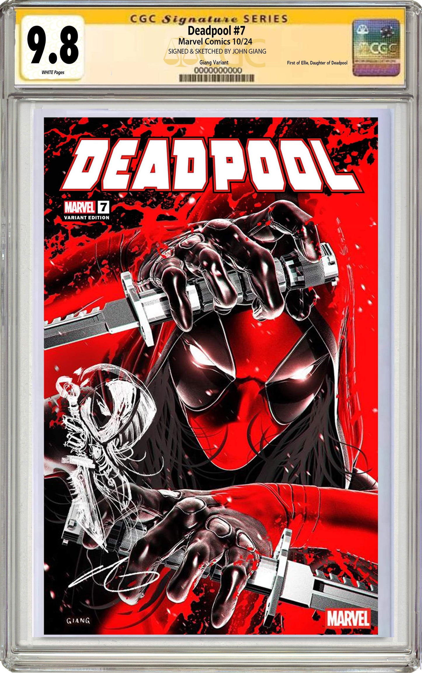 Deadpool #7 John Giang Negative Bleed Exclusive