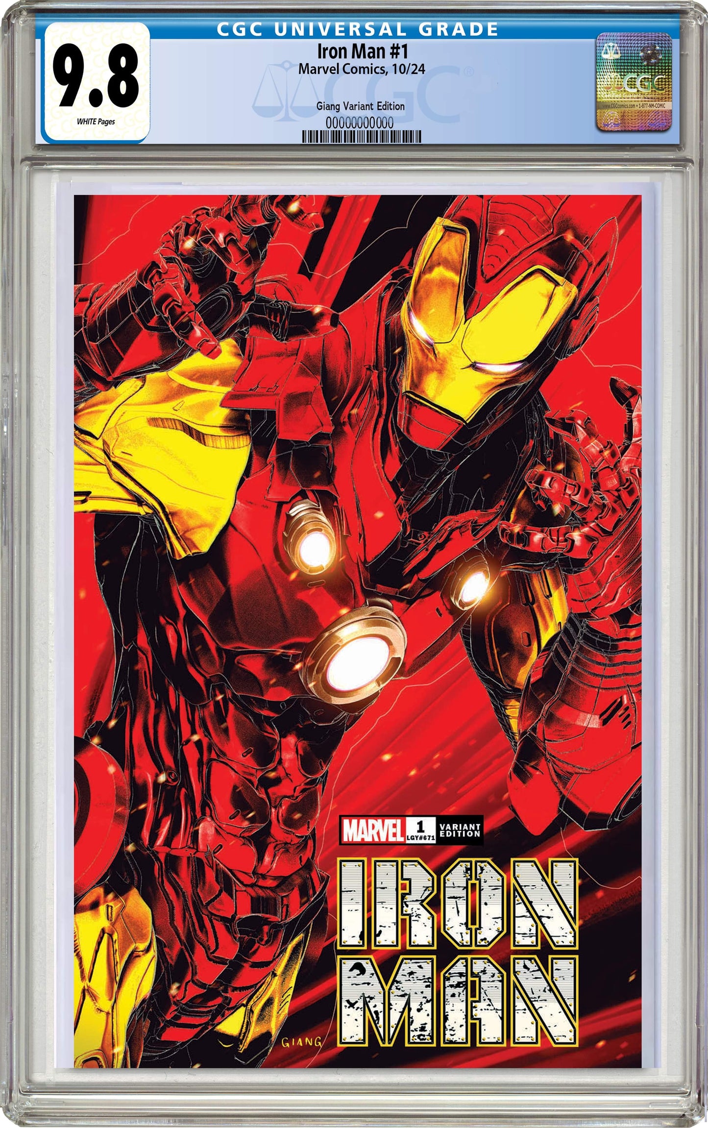 Iron Man #1 John Giang Negative Bleed Exclusive