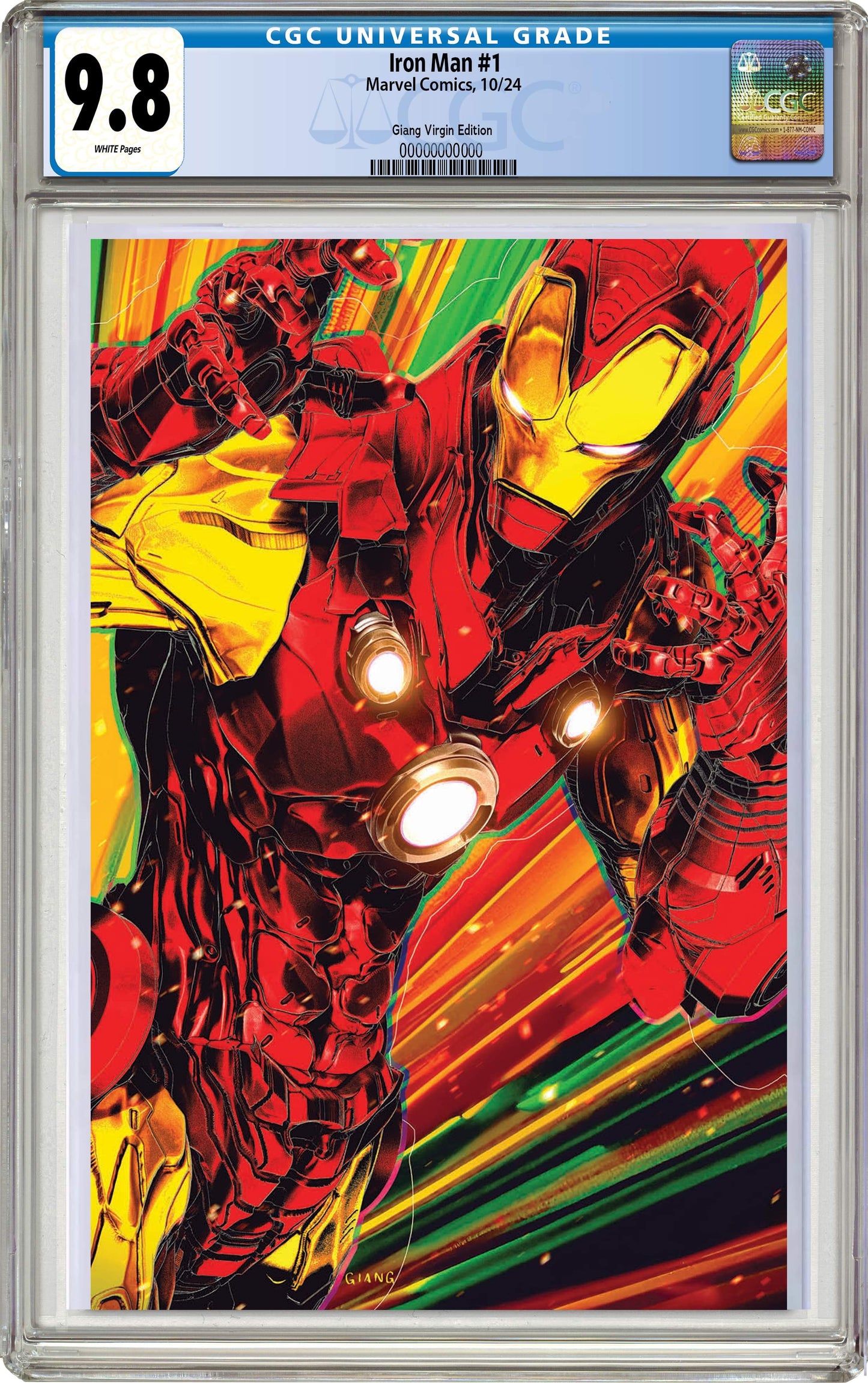 Iron Man #1 John Giang Negative Bleed Virgin Exclusive