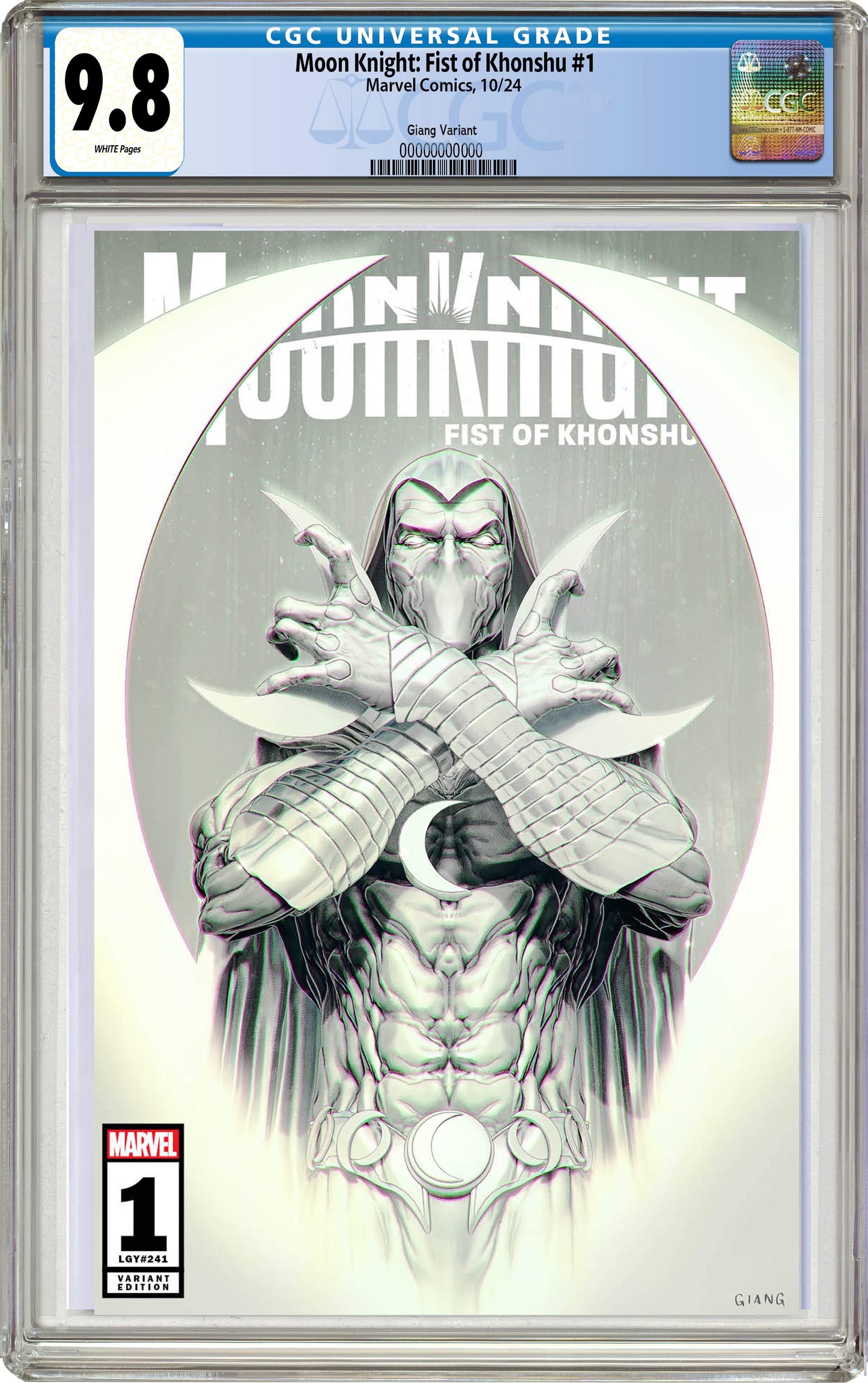 Moon Knight Fist of Khonshu #1 John Giang NYCC Negative Bleed Exclusive