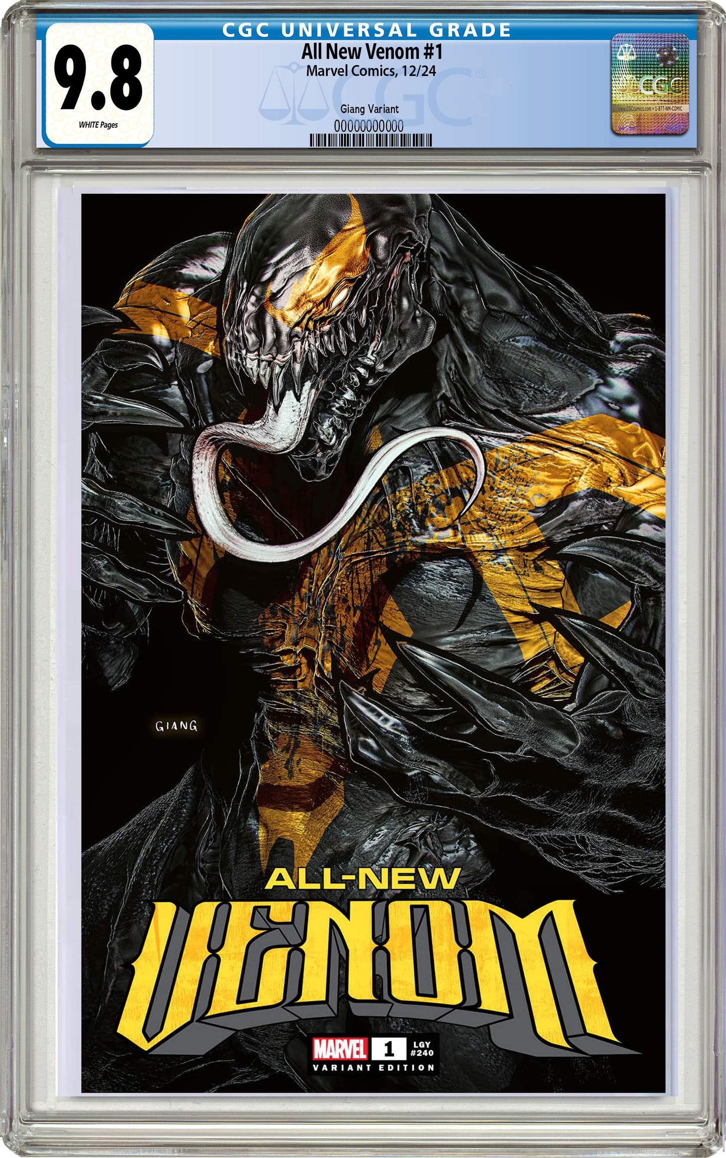 All-New Venom #1 John Giang Negative Bleed Exclusive