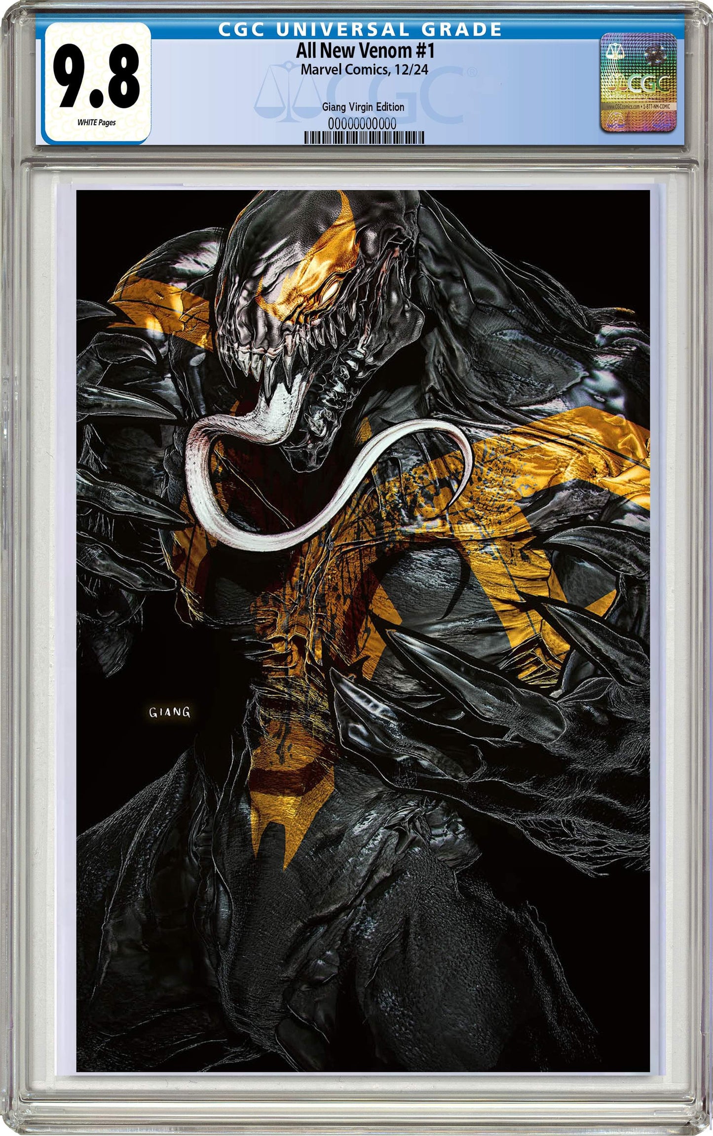 All-New Venom #1 John Giang Negative Bleed Virgin Exclusive