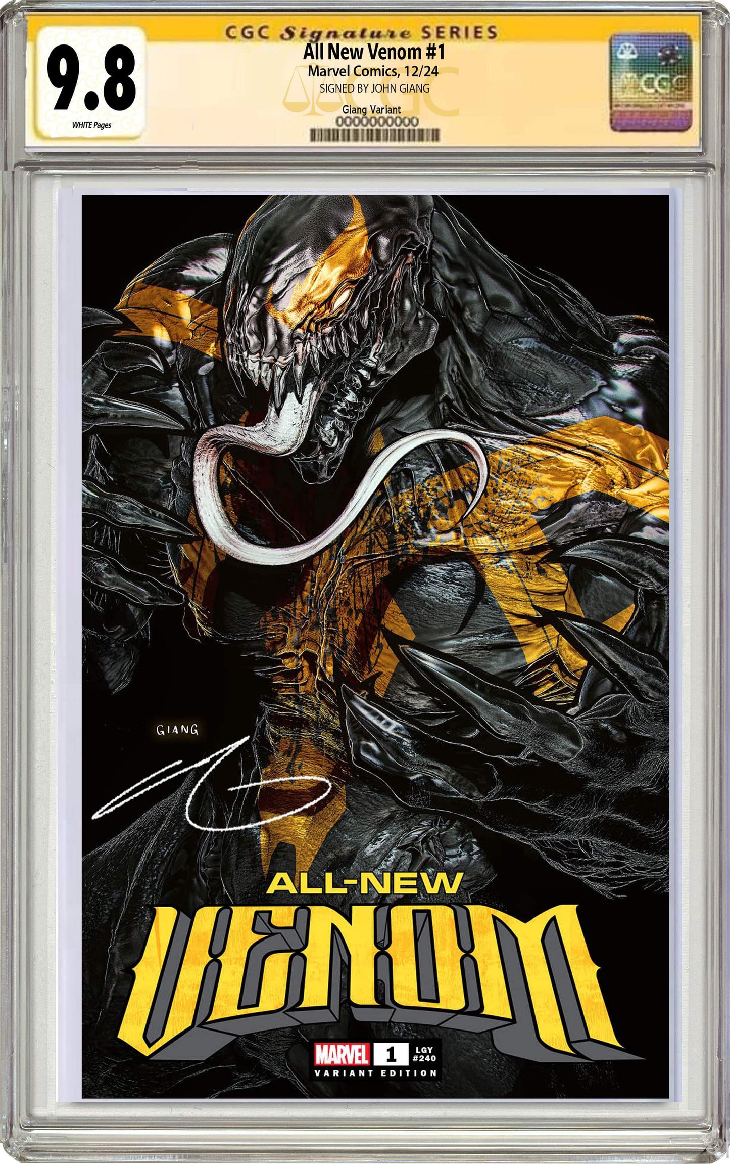 All-New Venom #1 John Giang Negative Bleed Exclusive