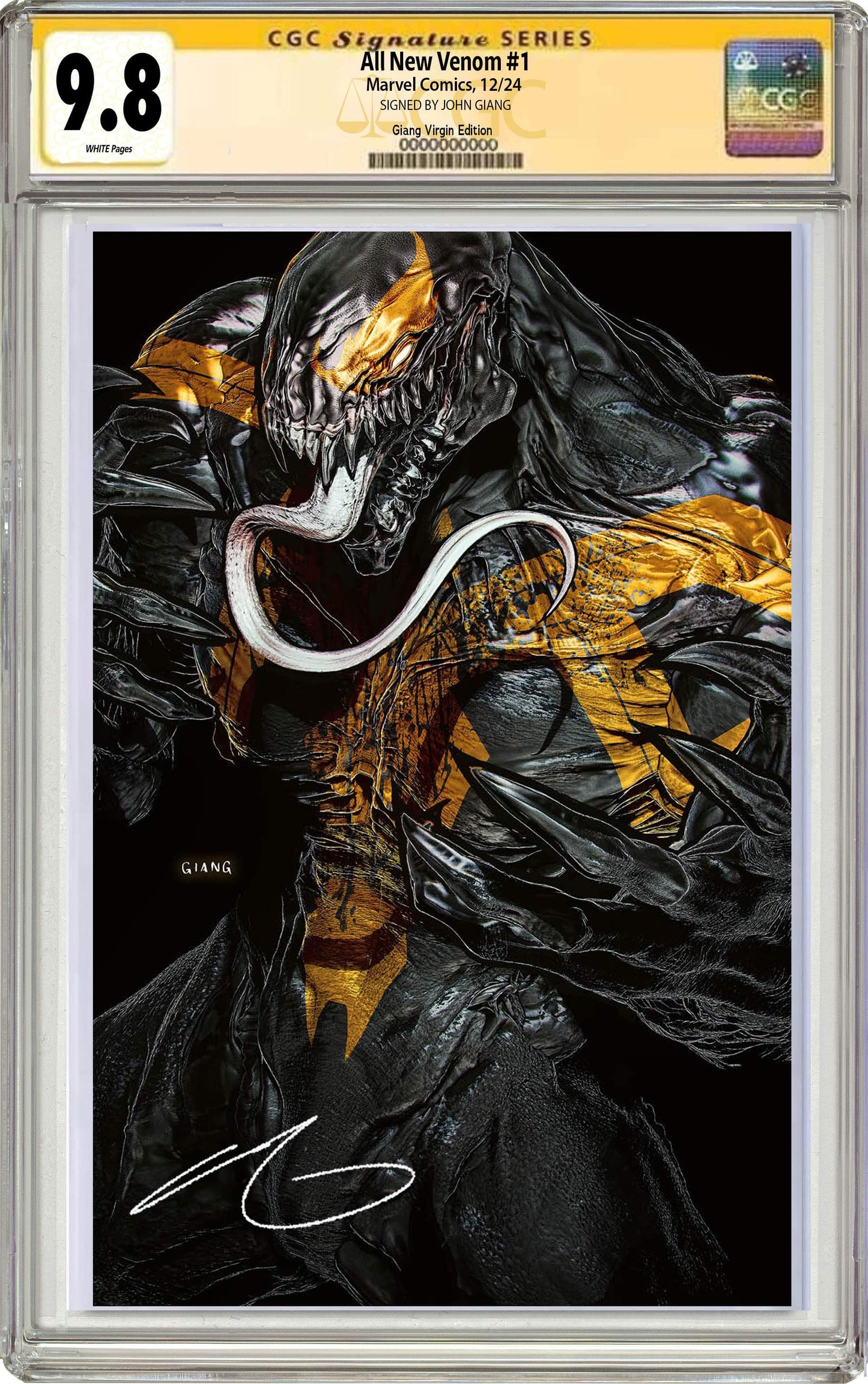 All-New Venom #1 John Giang Negative Bleed Virgin Exclusive