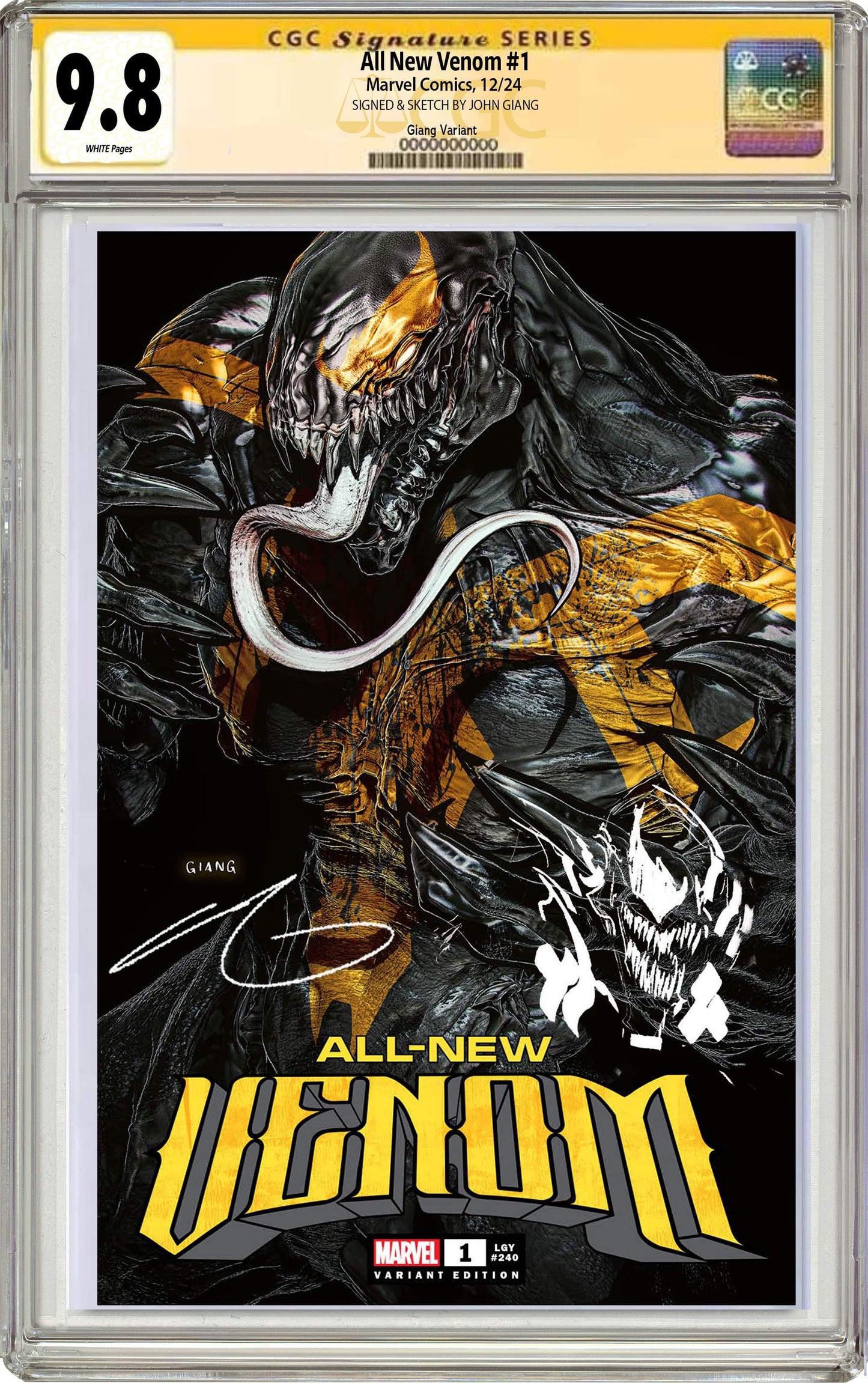 All-New Venom #1 John Giang Negative Bleed Exclusive