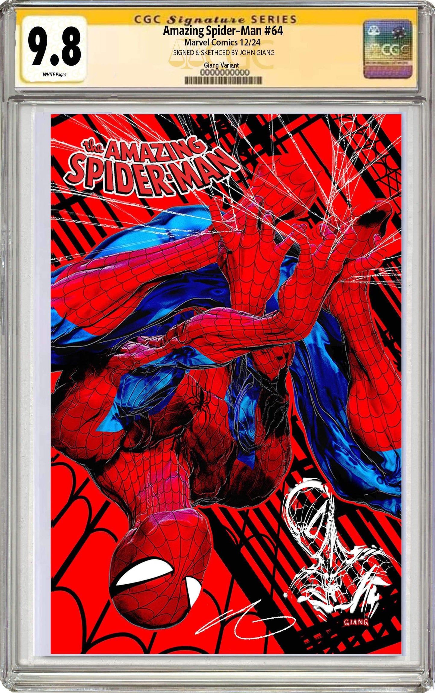 Amazing Spider-Man #64 John Giang Negative Bleed Exclusive