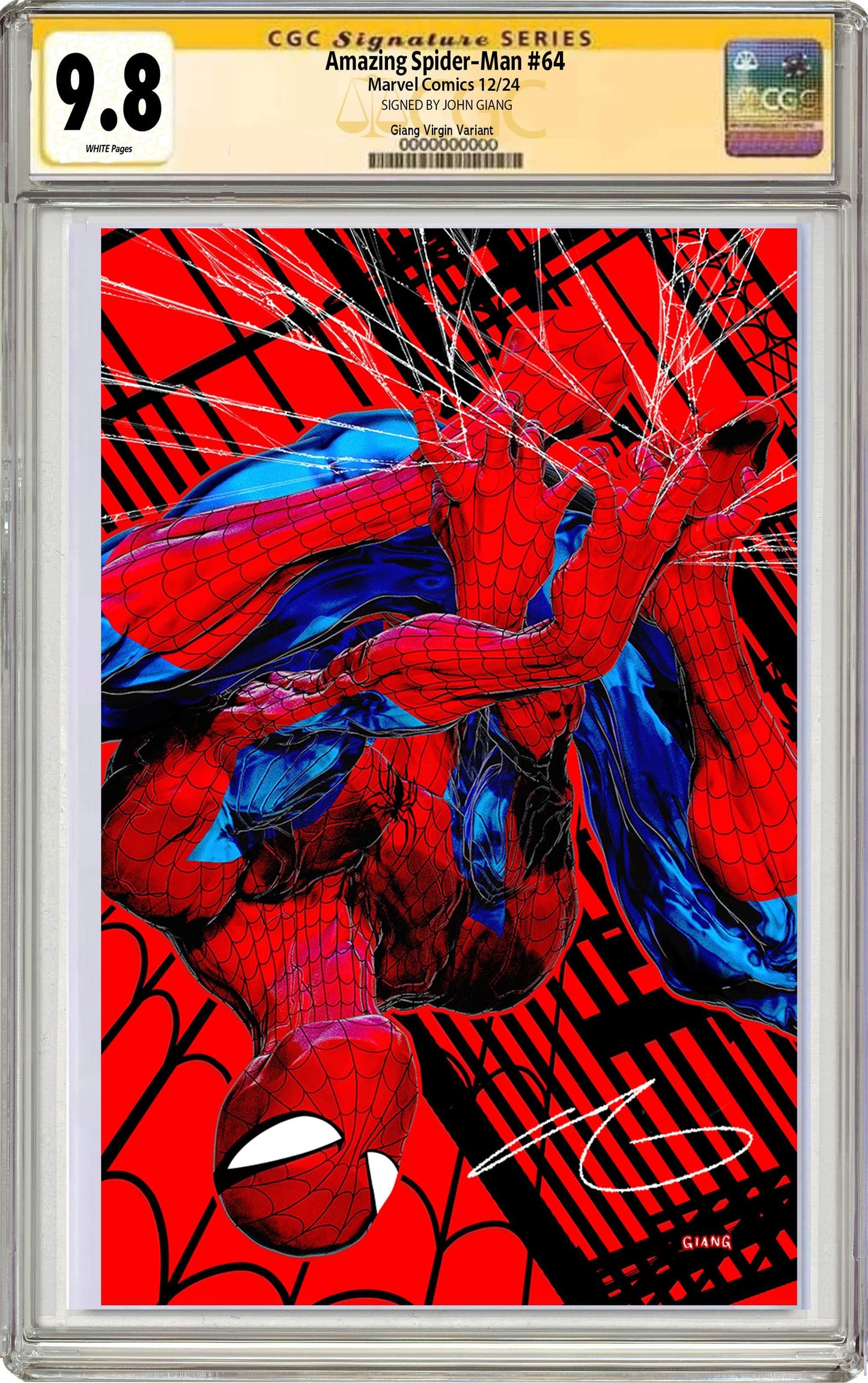 Amazing Spider-Man #64 John Giang Negative Bleed Virgin Exclusive