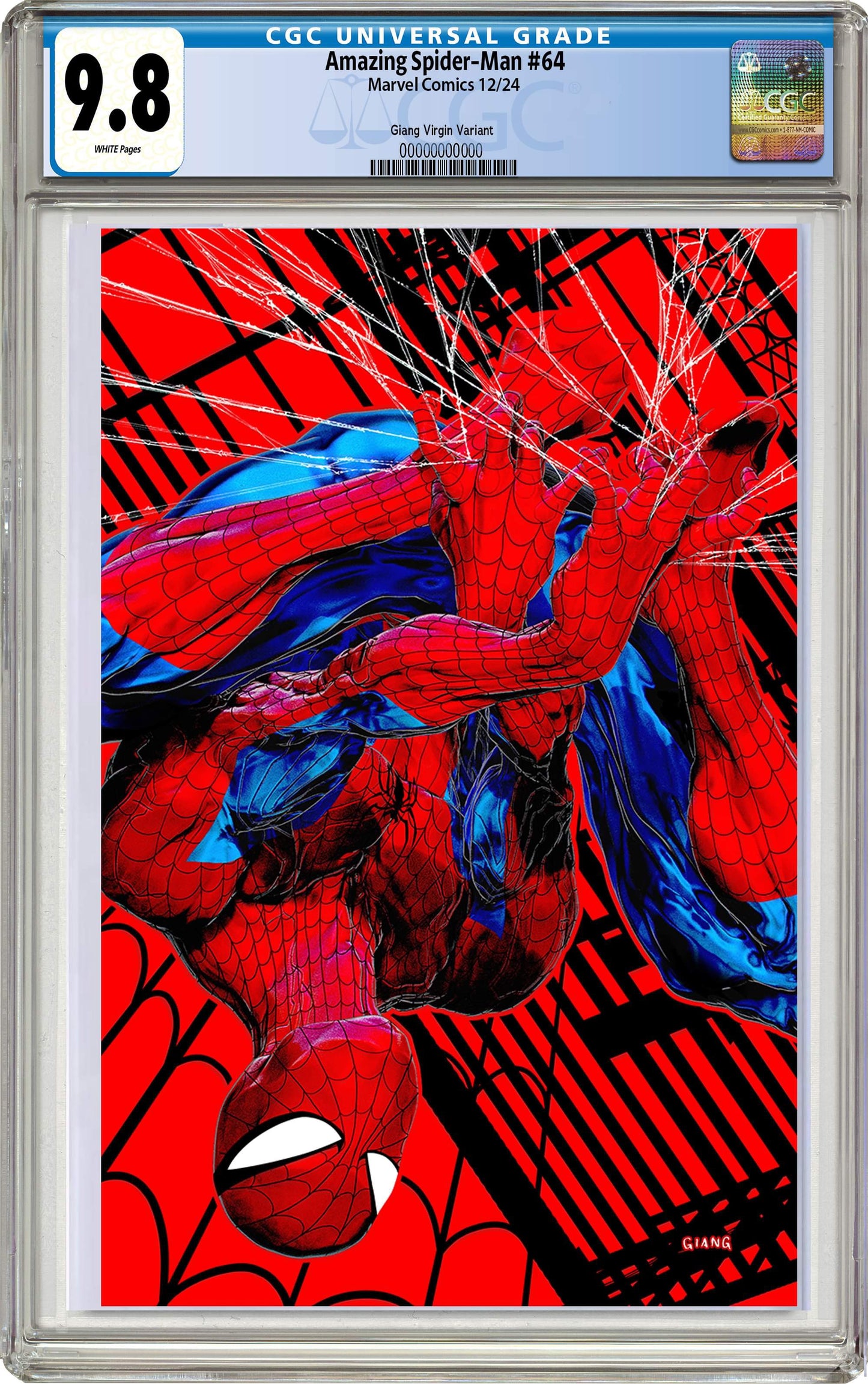 Amazing Spider-Man #64 John Giang Negative Bleed Virgin Exclusive