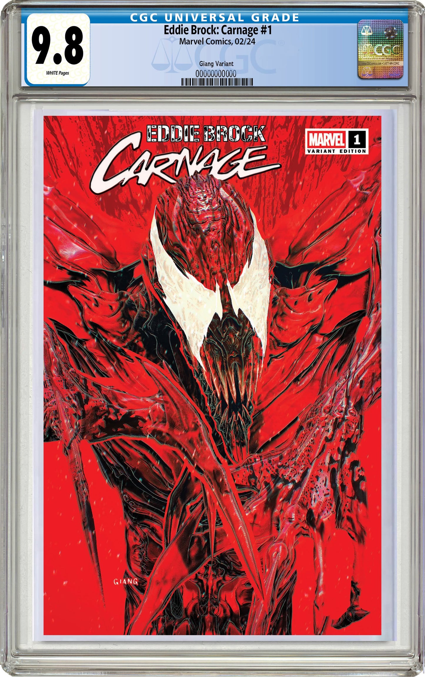 Eddie Brock Carnage #1 John Giang Negative Bleed MegaCon Exclusive