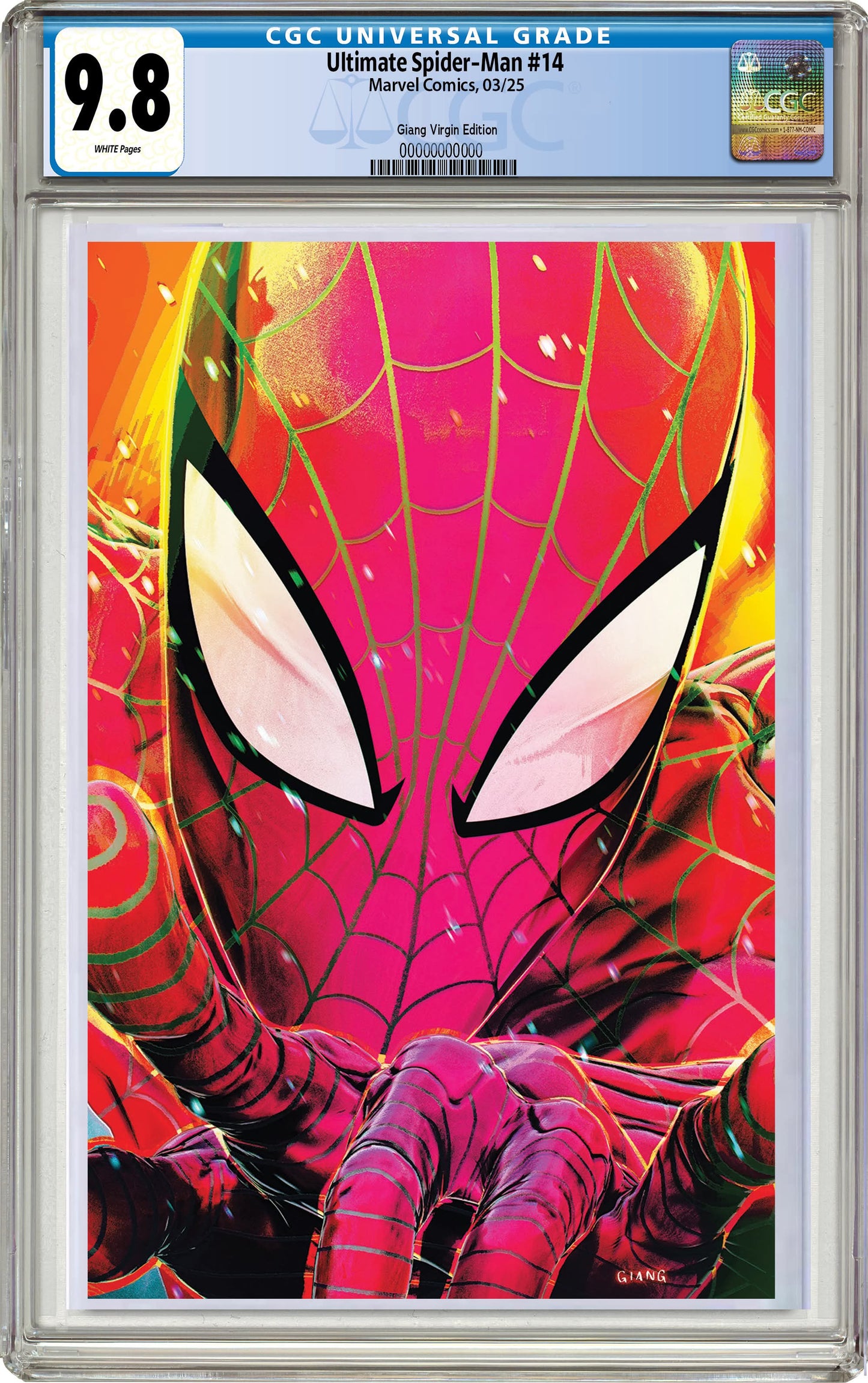 Ultimate Spider-Man #14 John Giang Negative Bleed Virgin Exclusive