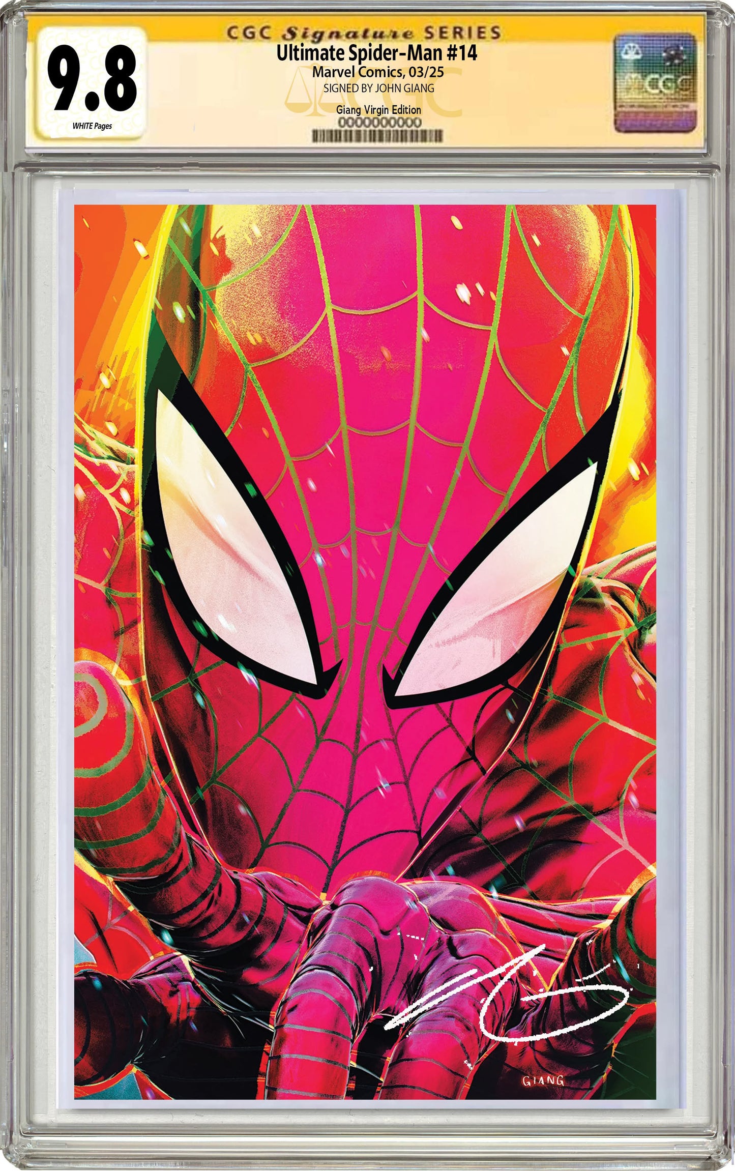 Ultimate Spider-Man #14 John Giang Negative Bleed Virgin Exclusive