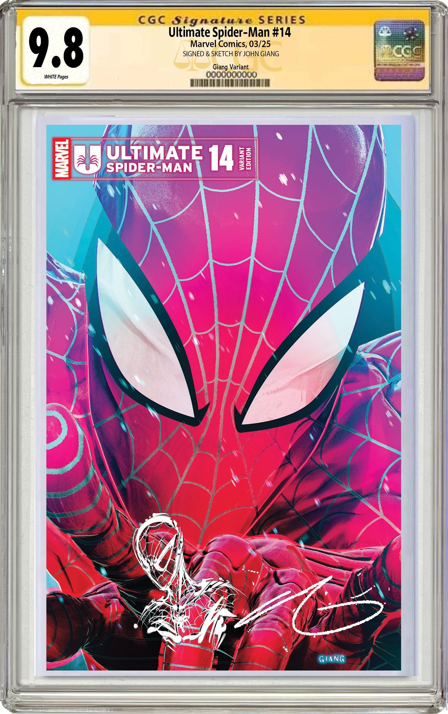 Ultimate Spider-Man #14 John Giang Negative Bleed Exclusive