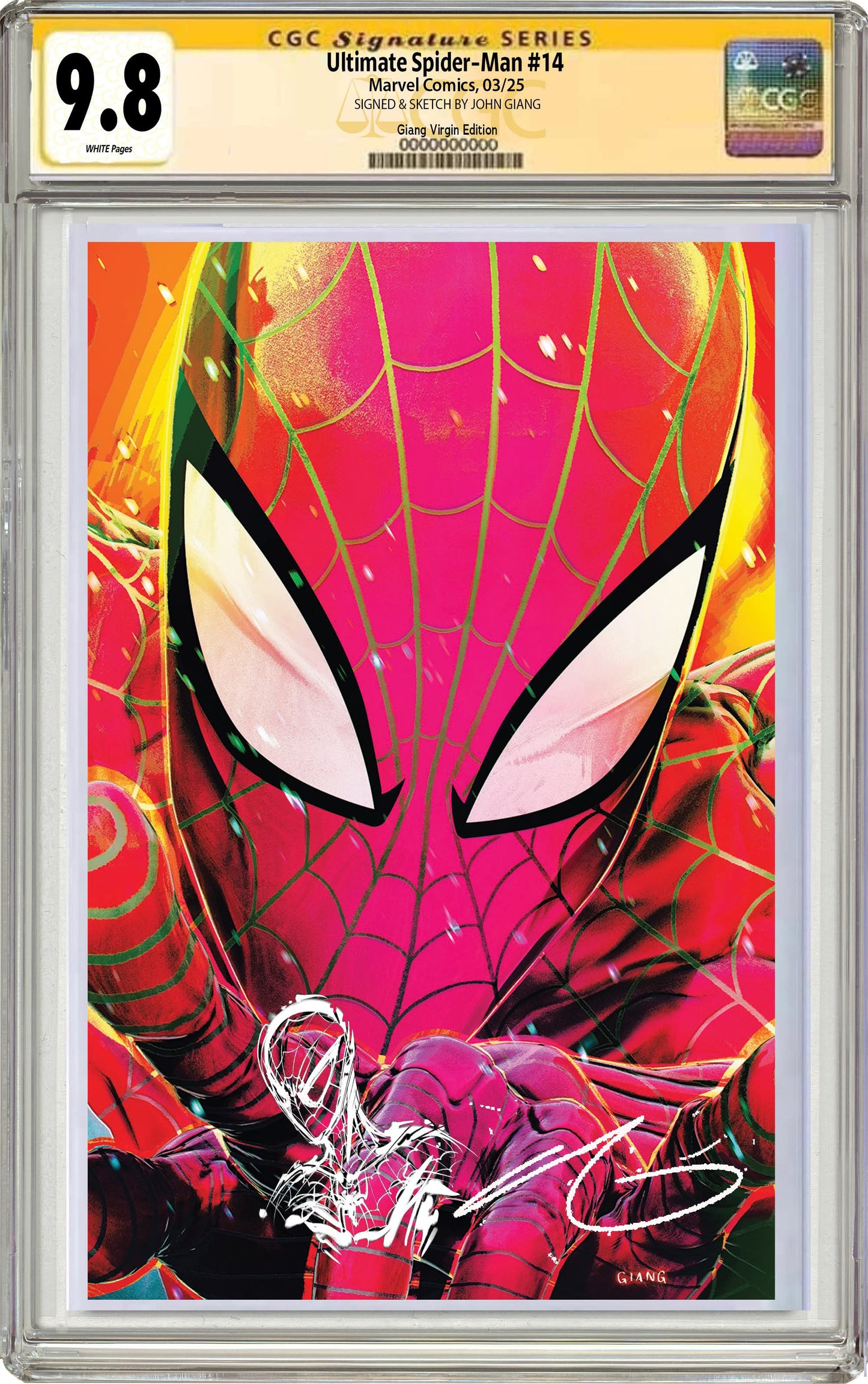 Ultimate Spider-Man #14 John Giang Negative Bleed Virgin Exclusive