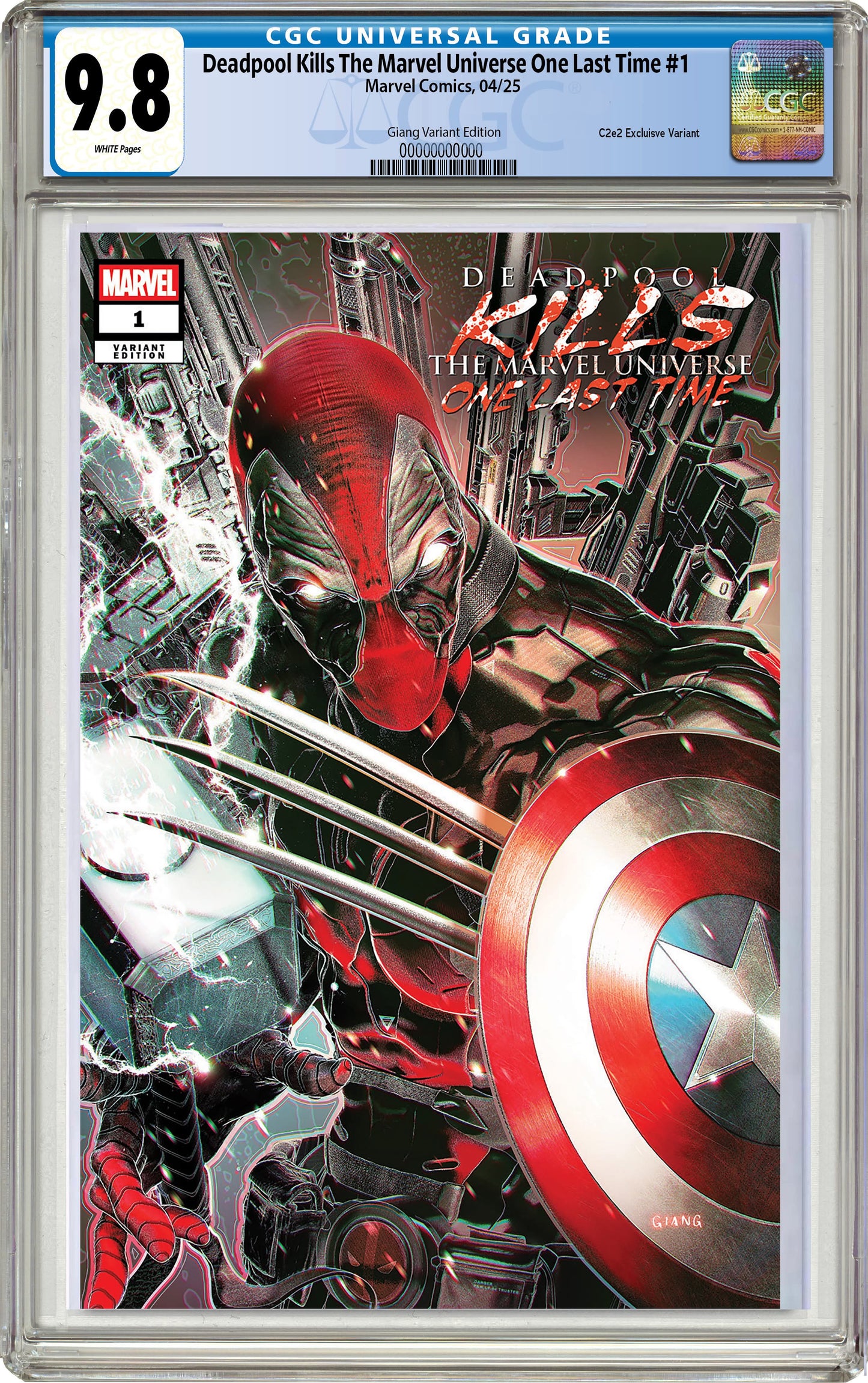 Deadpool Kills The Marvel Universe One Last Time #1 John Giang C2E2 Exclusive