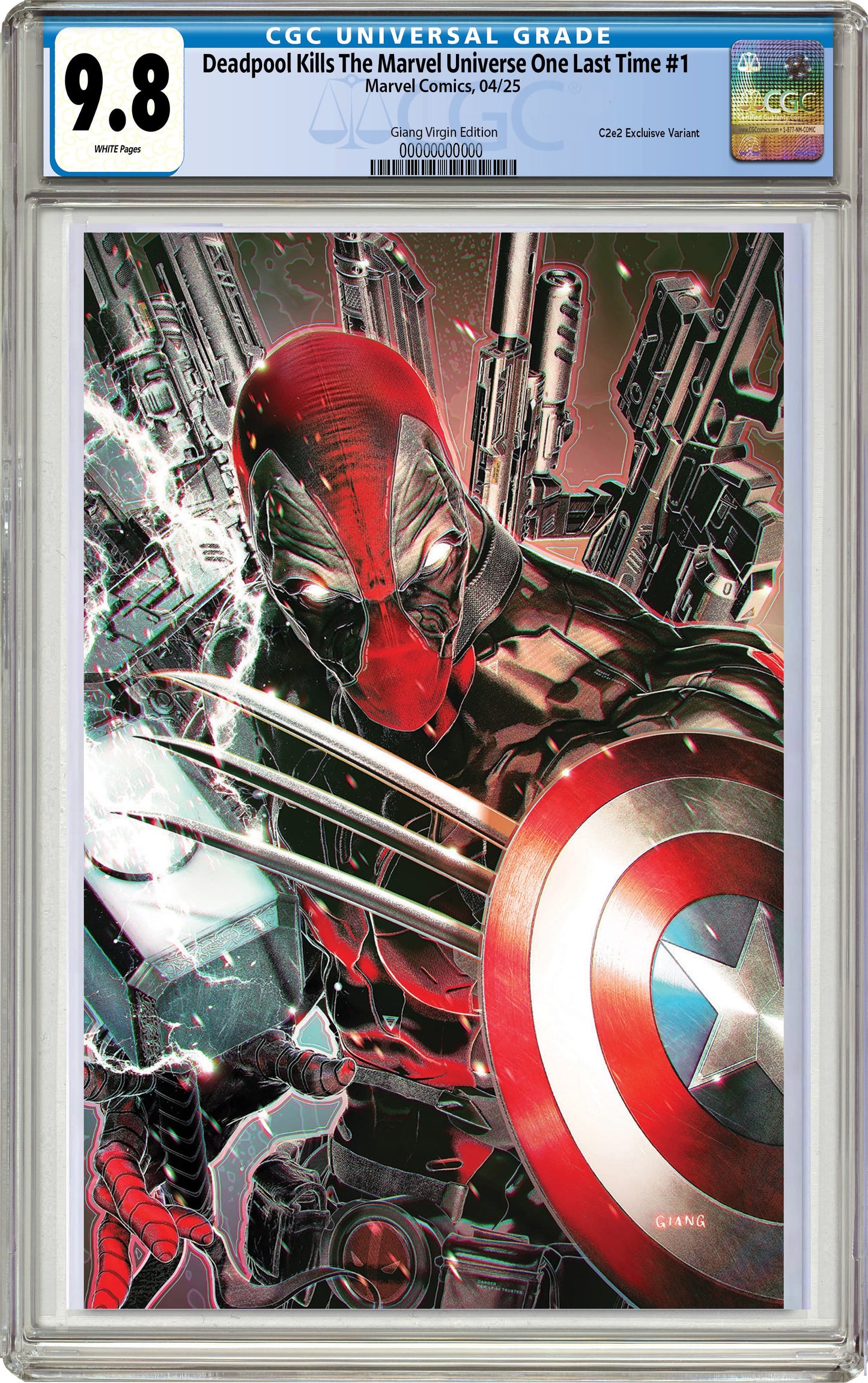Deadpool Kills The Marvel Universe One Last Time #1 John Giang C2E2 Virgin Exclusive