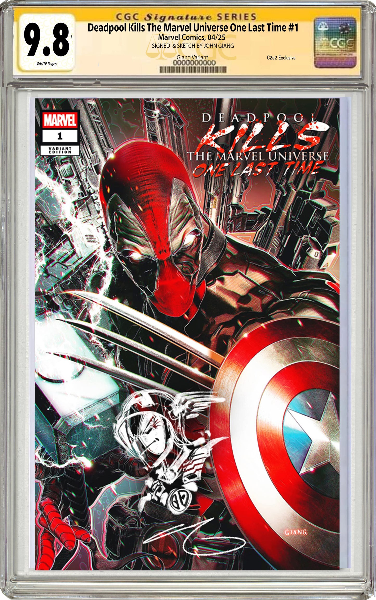 Deadpool Kills The Marvel Universe One Last Time #1 John Giang C2E2 Exclusive