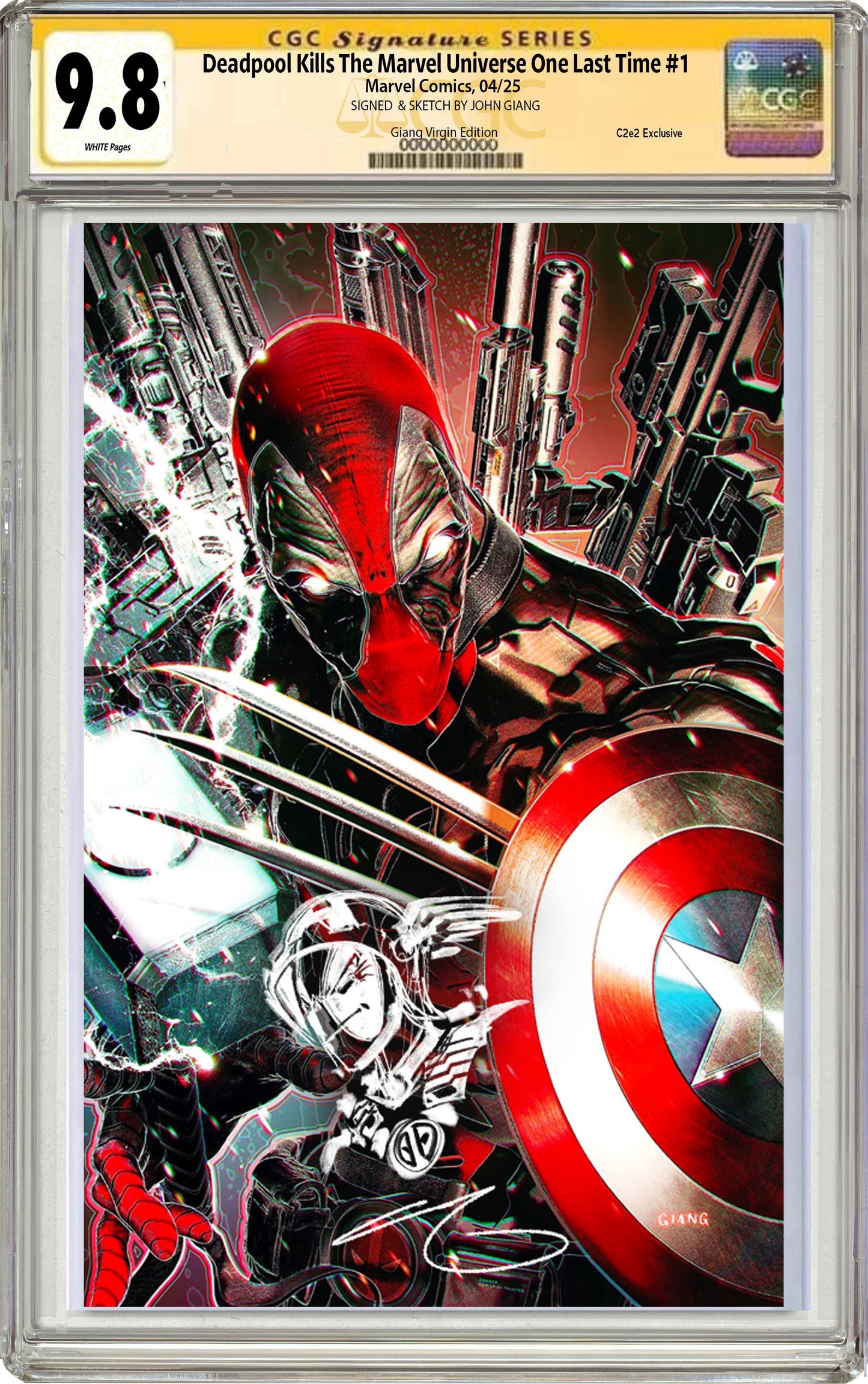 Deadpool Kills The Marvel Universe One Last Time #1 John Giang C2E2 Virgin Exclusive