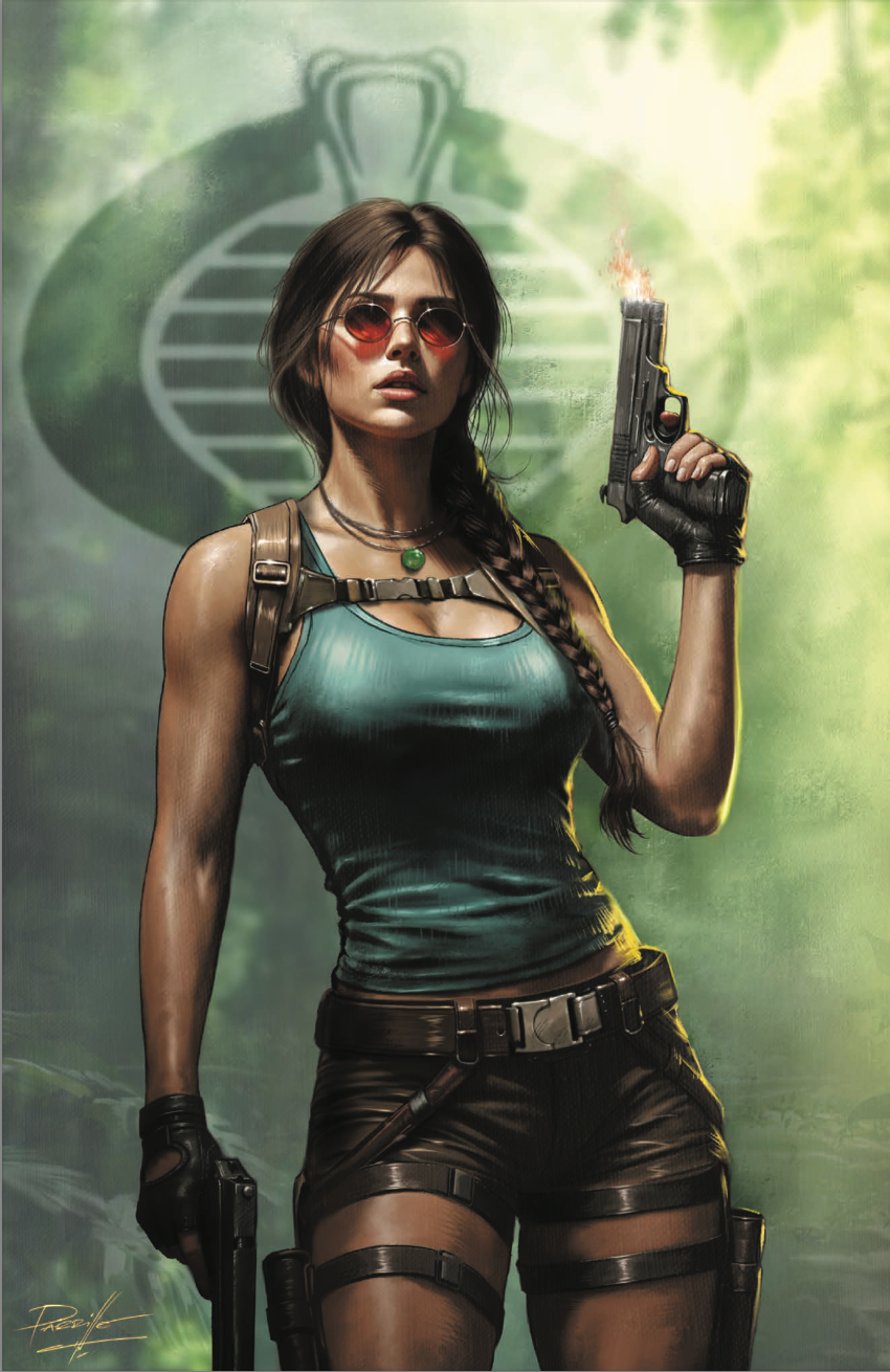 GI Joe x Tomb Raider #1 Carla Cohen Matte Foil NYCC Exclusive