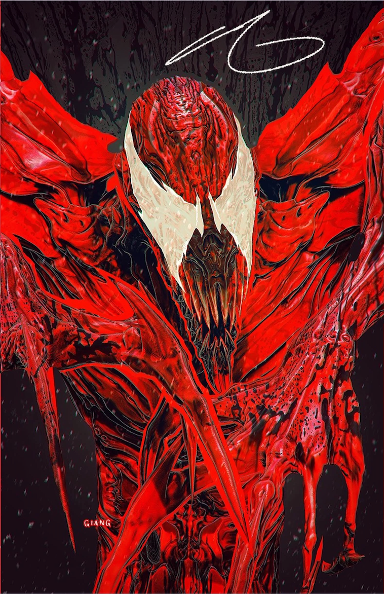 Eddie Brock Carnage #1 John Giang Virgin Negative Bleed MegaCon Exclusive
