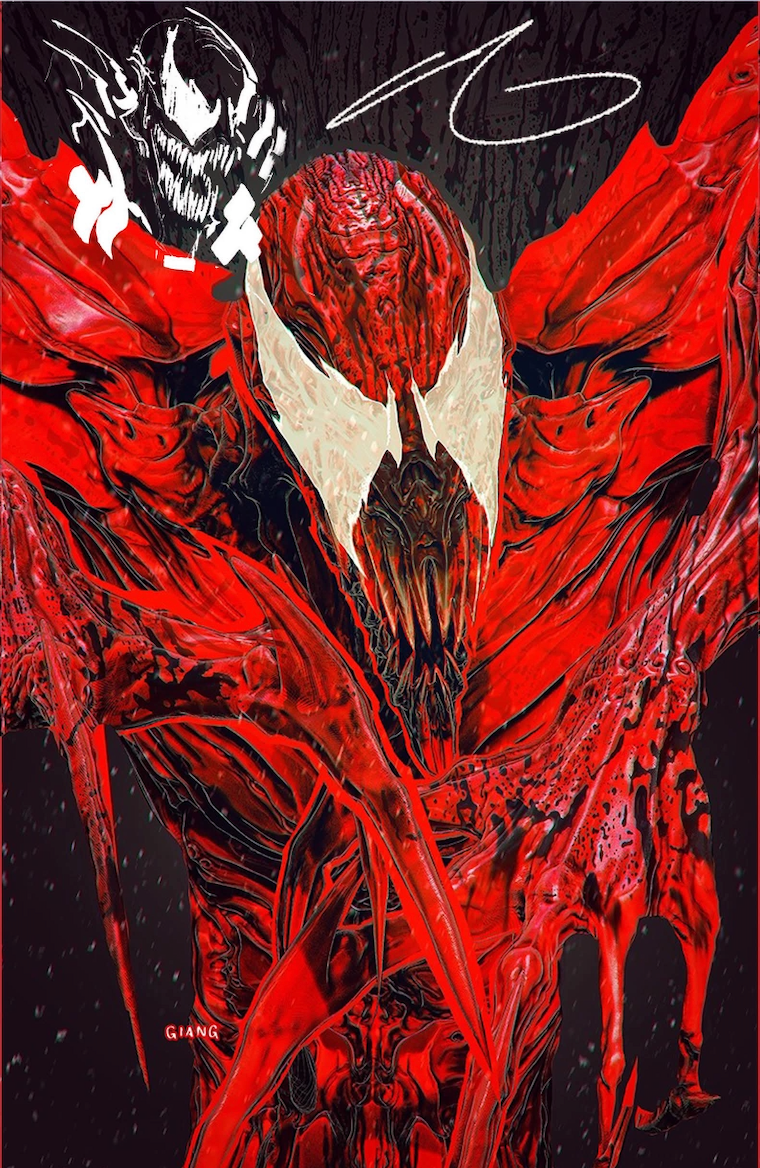 Eddie Brock Carnage #1 John Giang Virgin Negative Bleed MegaCon Exclusive