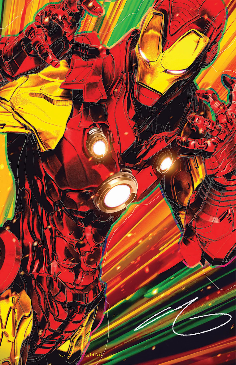 Iron Man #1 John Giang Negative Bleed Virgin Exclusive