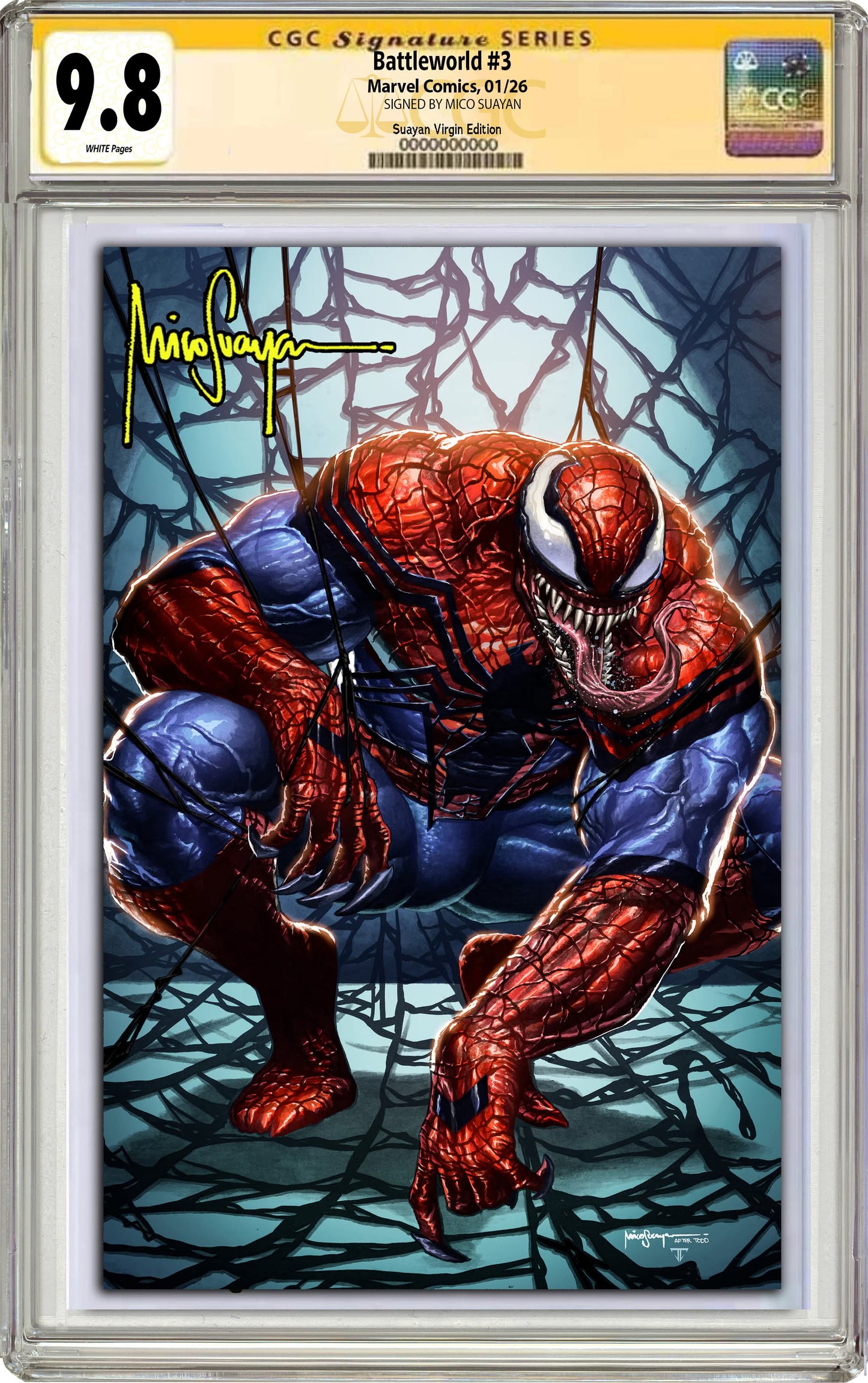 Battleworld #3 Mico Suayan Virgin  Exclusive Todd McFarlane Homage
