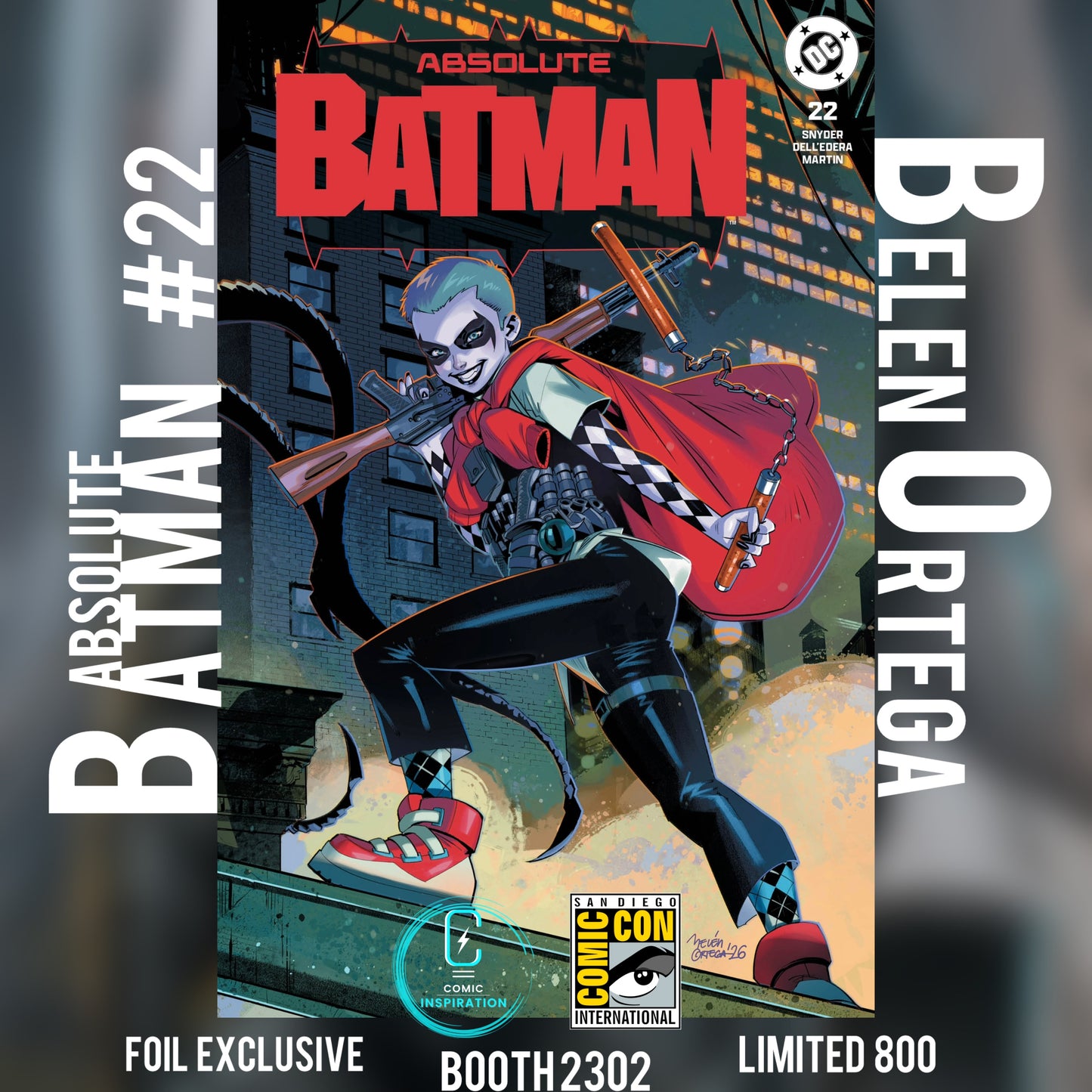 Absolute Batman #22 Javi Fernandez & Belen Ortega Foil Connecting SDCC Exclusives