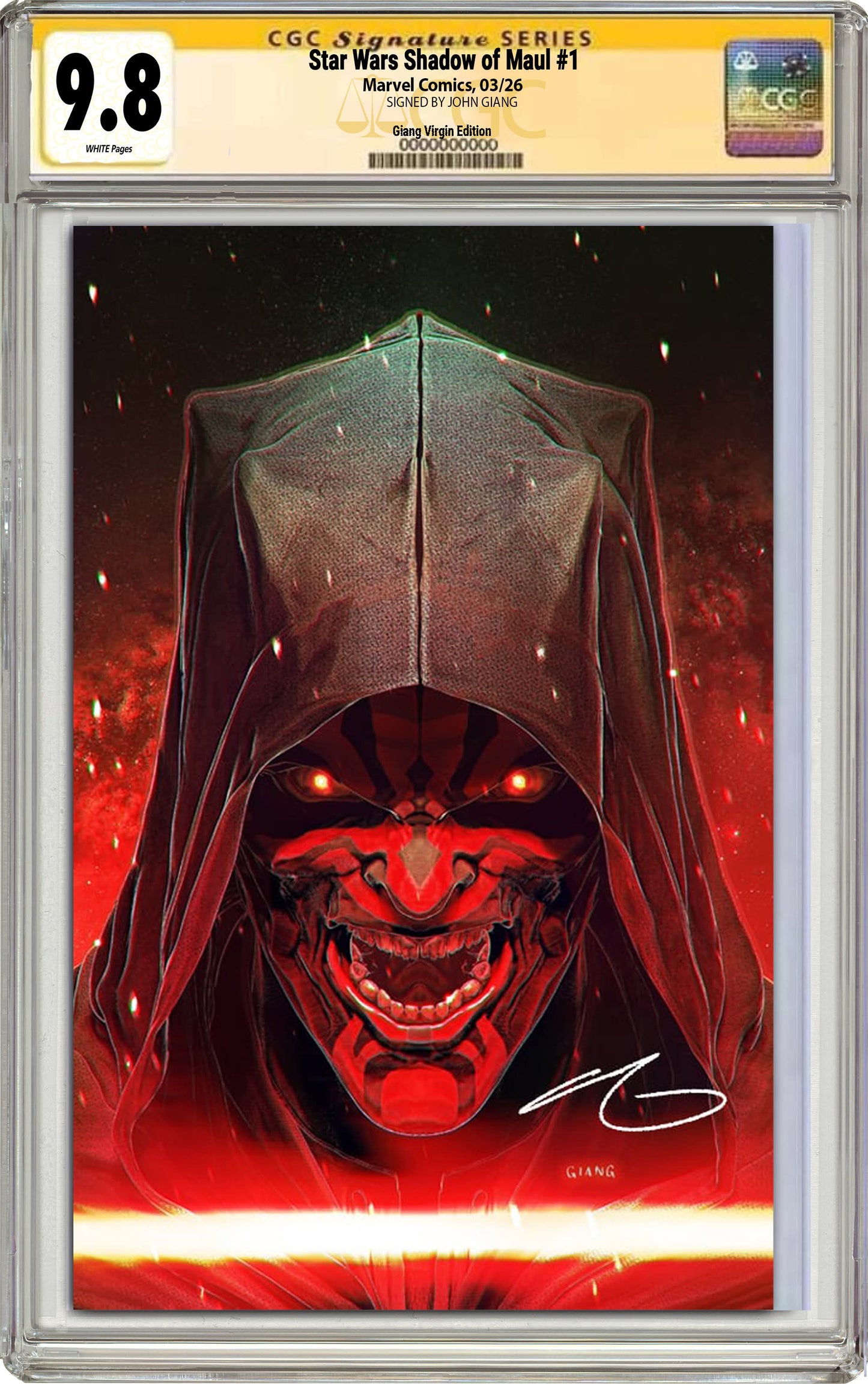 Star Wars: Shadow of Maul #1 John Giang Virgin MegaCon Exclusive