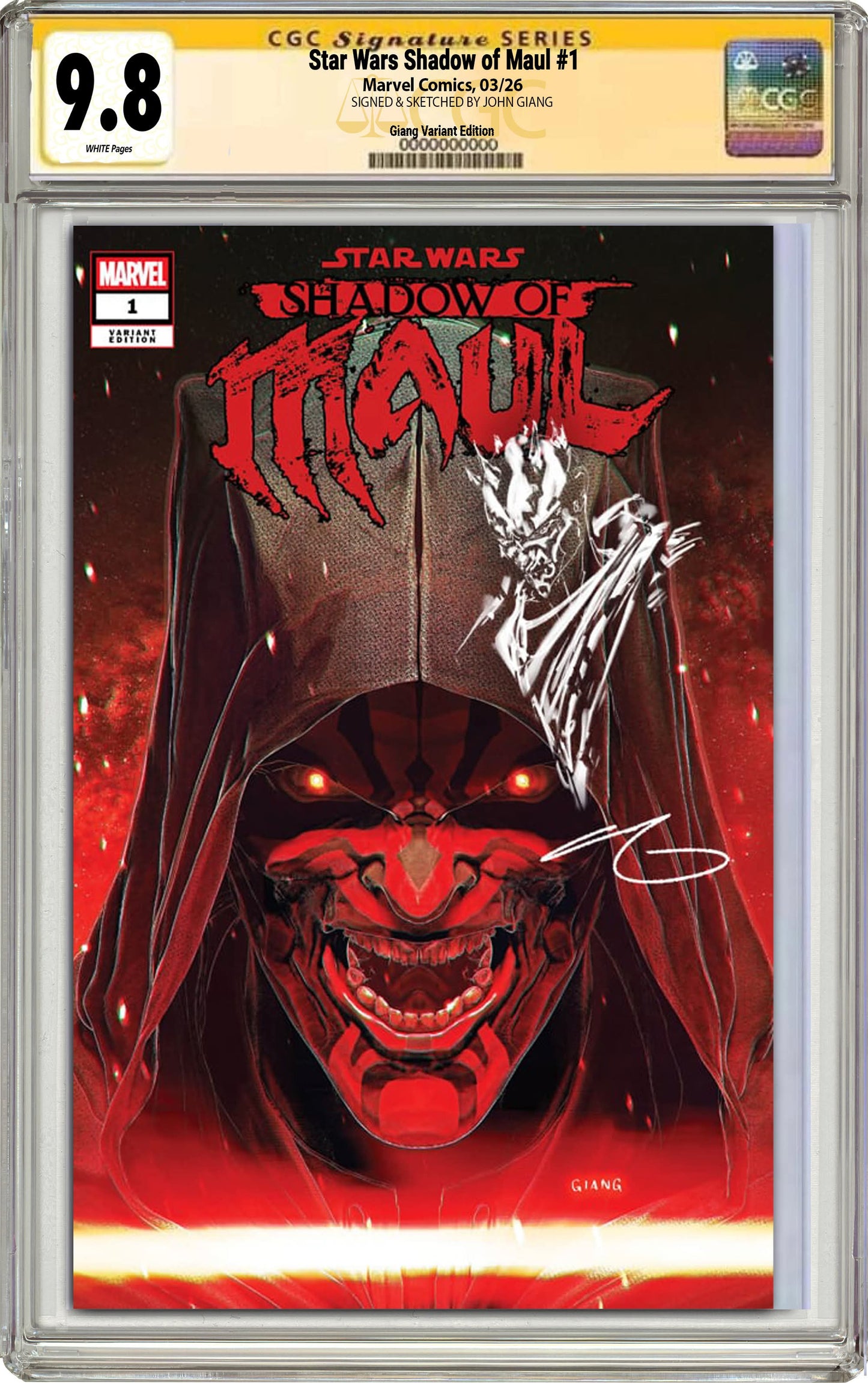 Star Wars: Shadow of Maul #1 John Giang MegaCon Exclusive