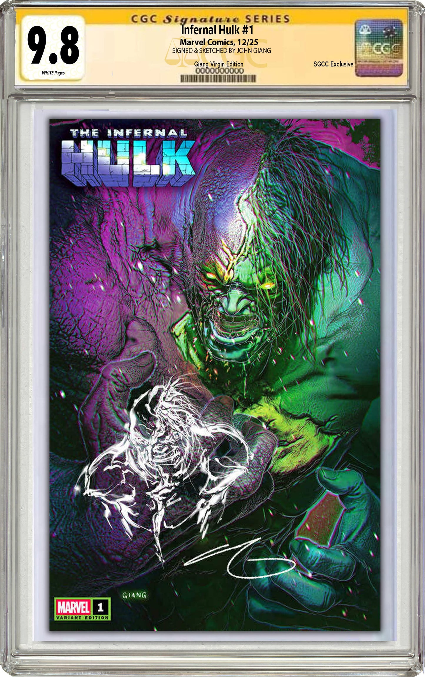 The Infernal Hulk #1 John Giang Singapore Comic Con Exclusive