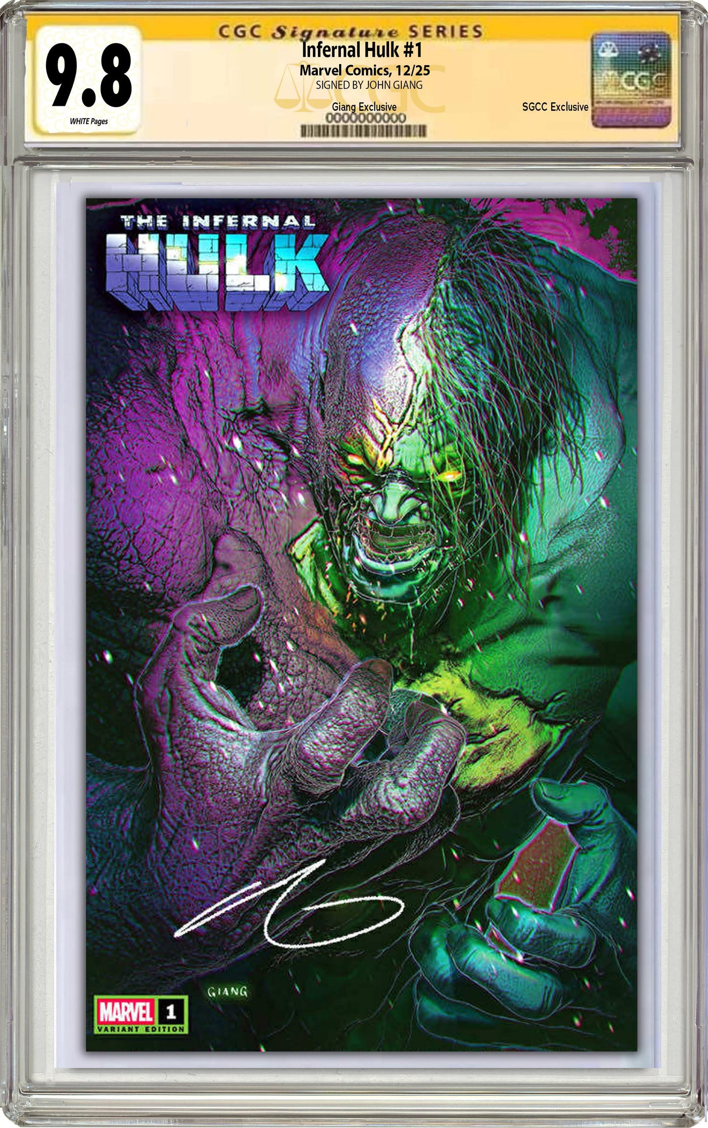 The Infernal Hulk #1 John Giang Singapore Comic Con Exclusive