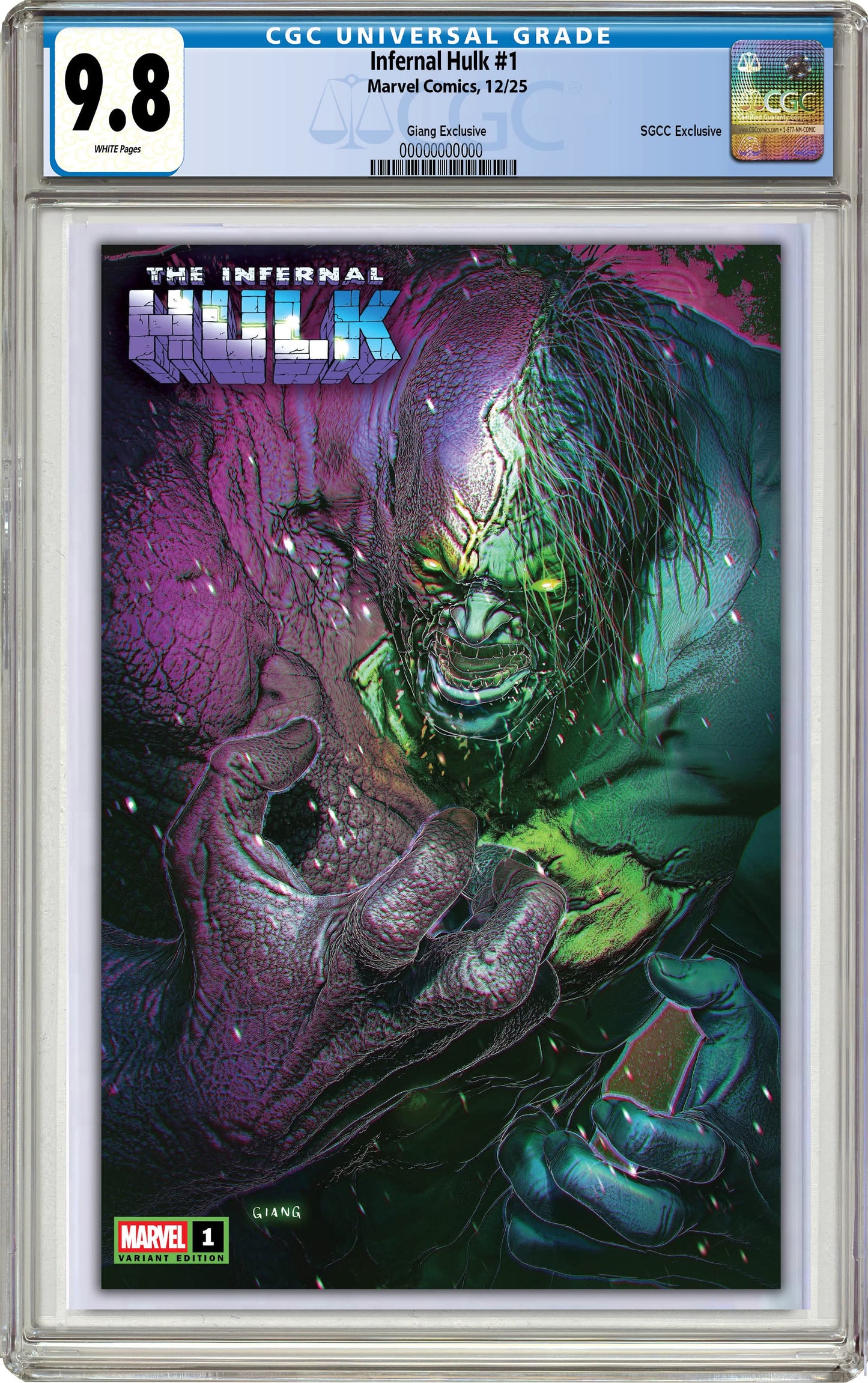 The Infernal Hulk #1 John Giang Singapore Comic Con Exclusive