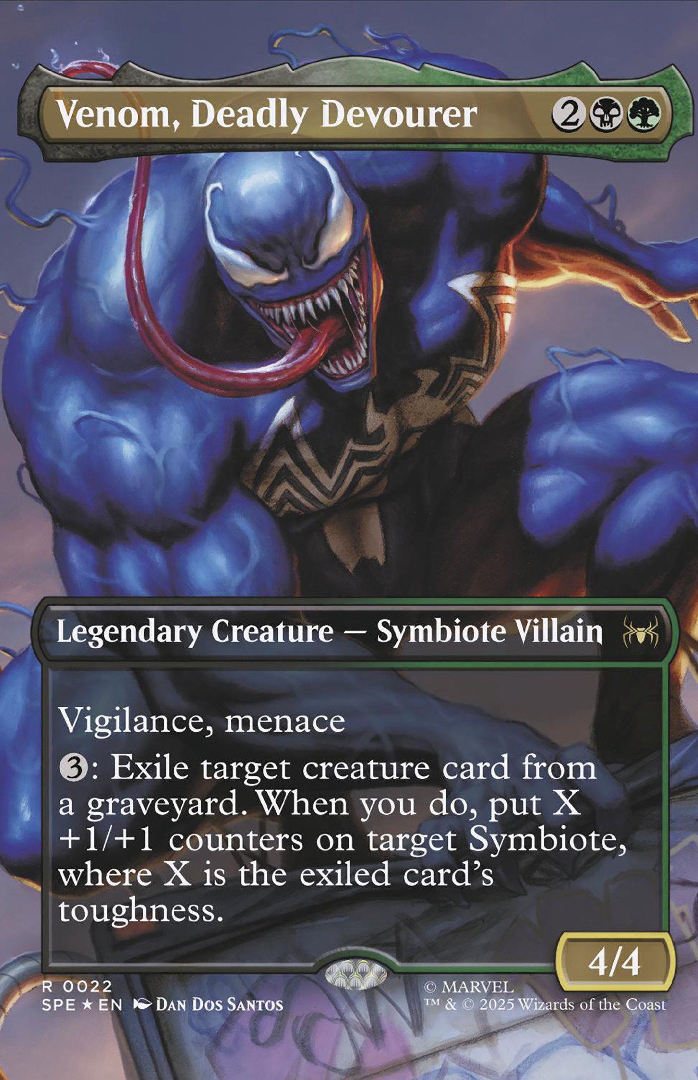 Venom #258 Dan Dos Santos Magic: The Gathering Variant