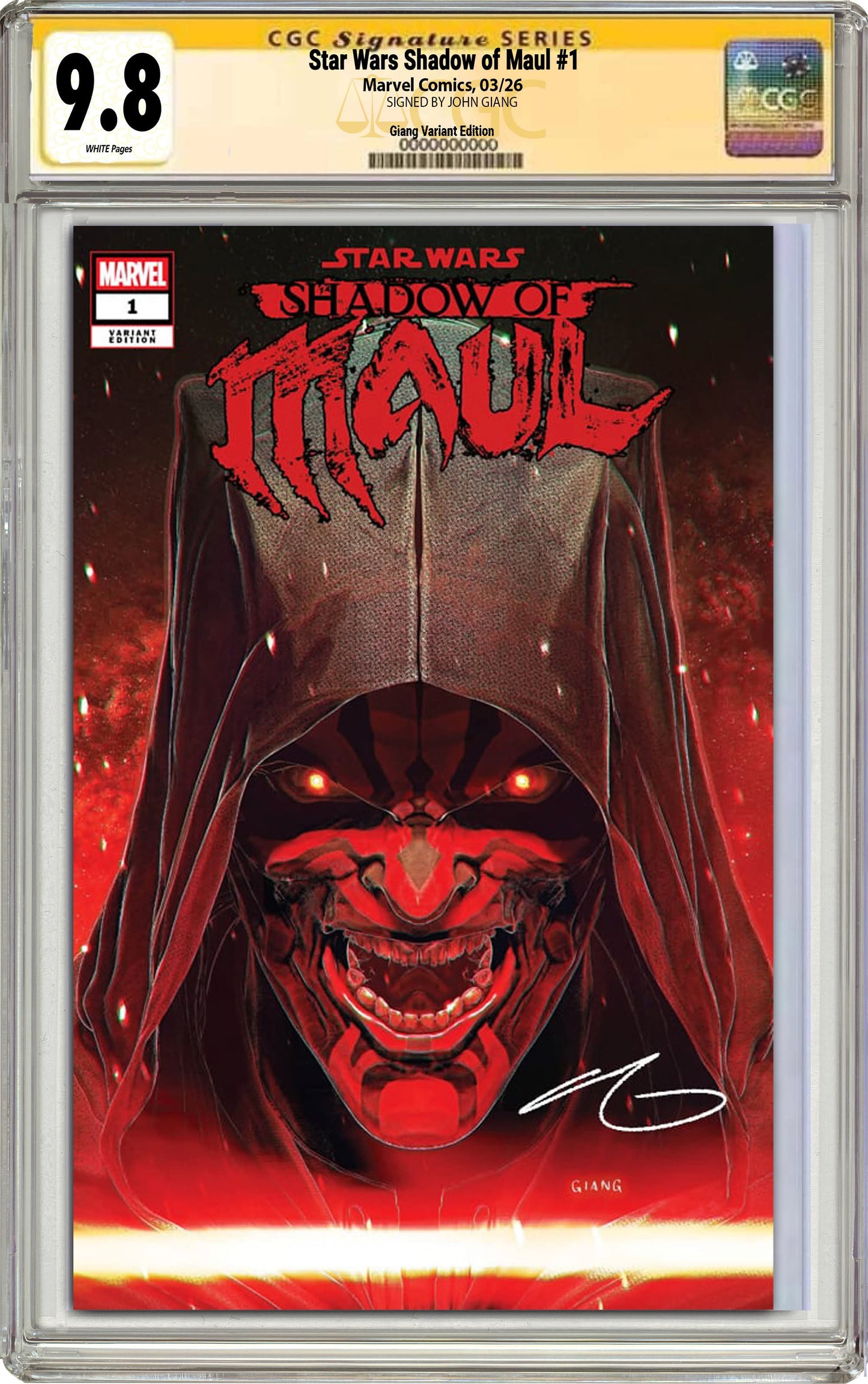 Star Wars: Shadow of Maul #1 John Giang MegaCon Exclusive