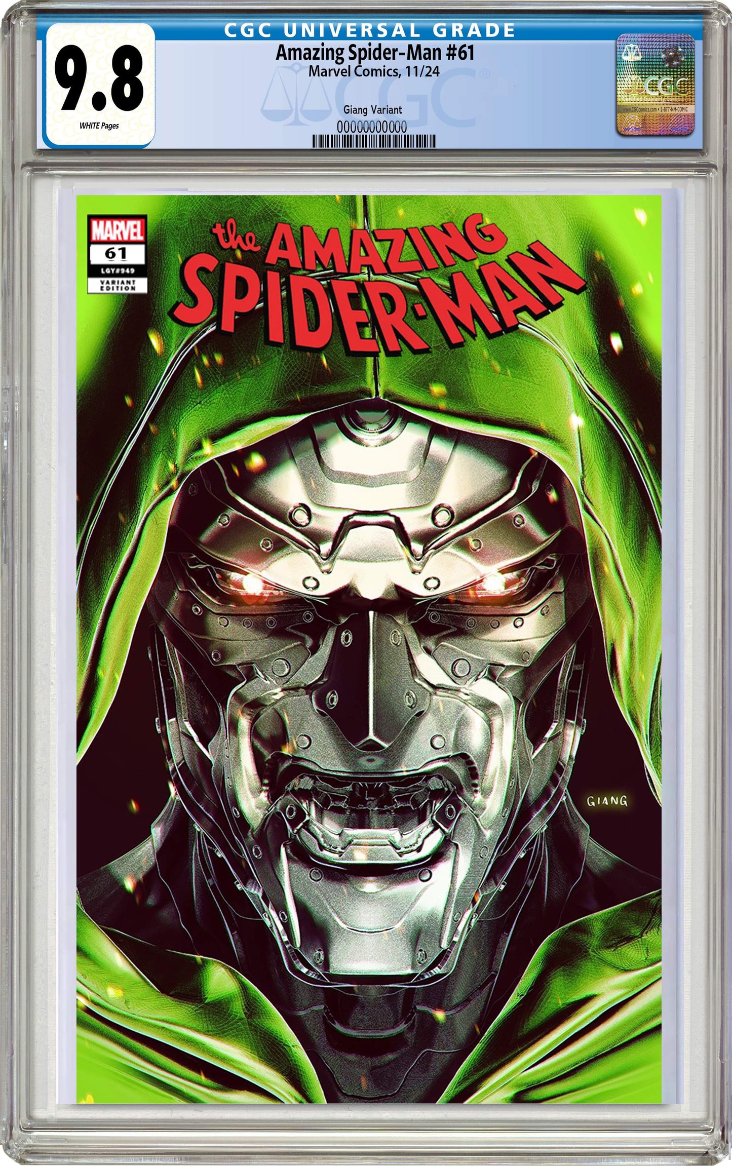 Amazing Spider-Man #61 John Giang Negative Bleed Exclusive