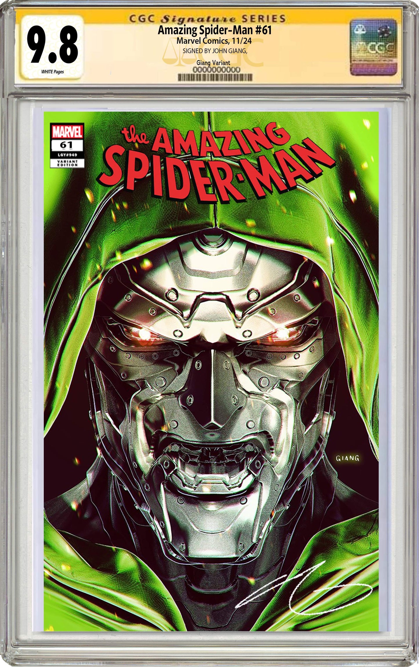 Amazing Spider-Man #61 John Giang Negative Bleed Exclusive