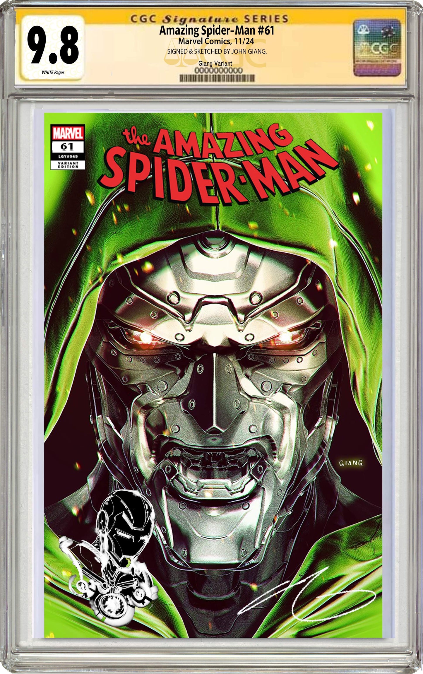 Amazing Spider-Man #61 John Giang Negative Bleed Exclusive