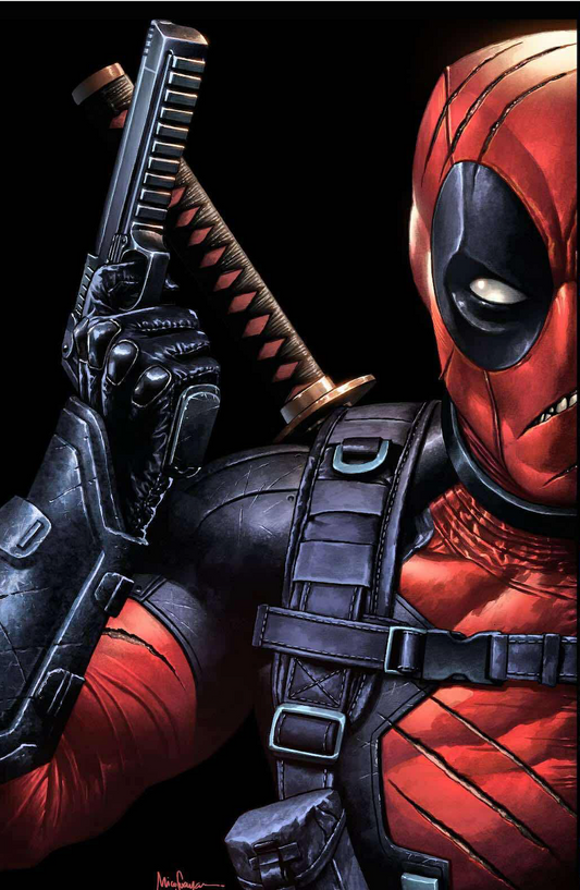 Deadpool/Wolverine #9 Mico Suayan Battle Damaged Virgin NYCC Exclusive