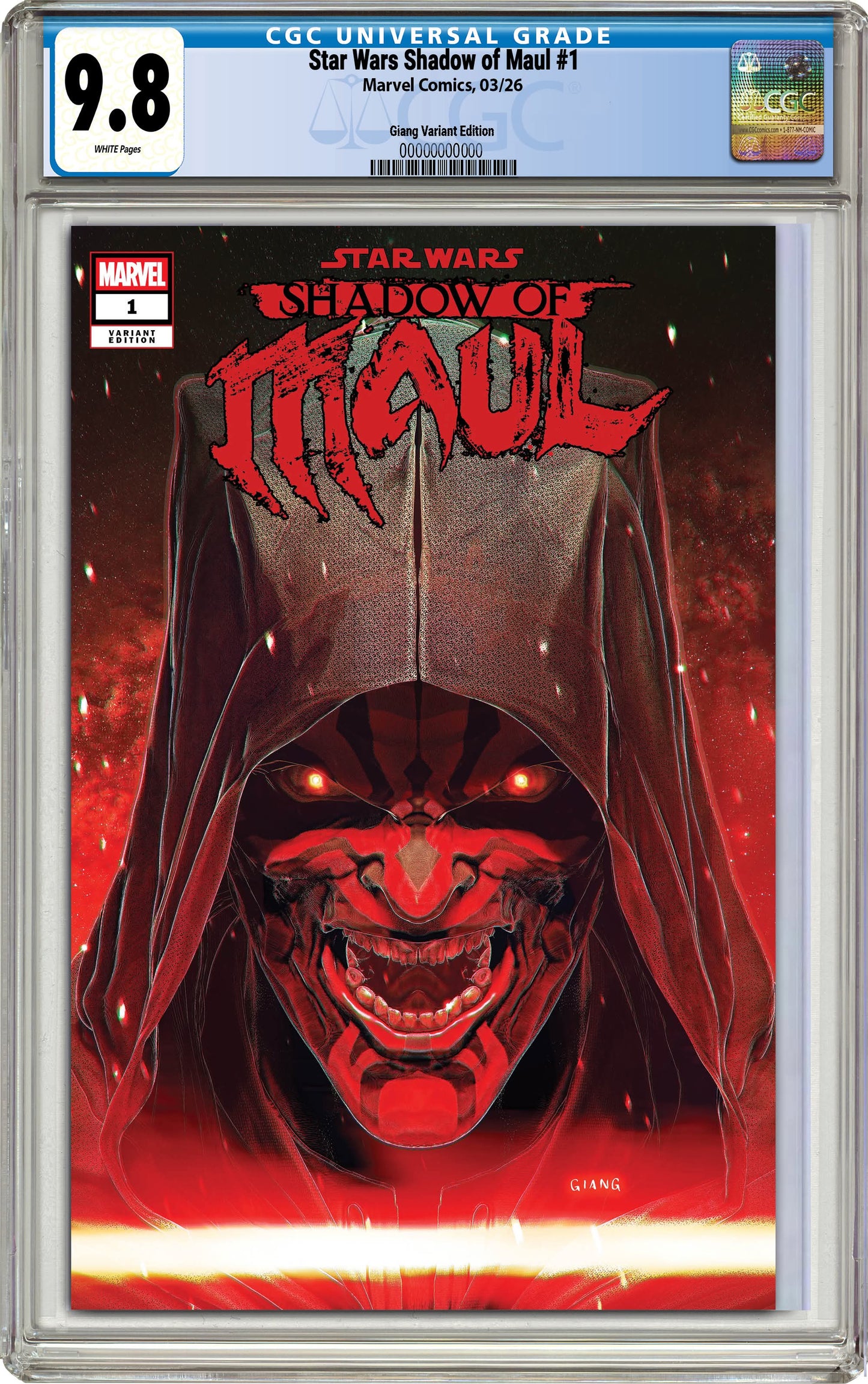 Star Wars: Shadow of Maul #1 John Giang MegaCon Exclusive