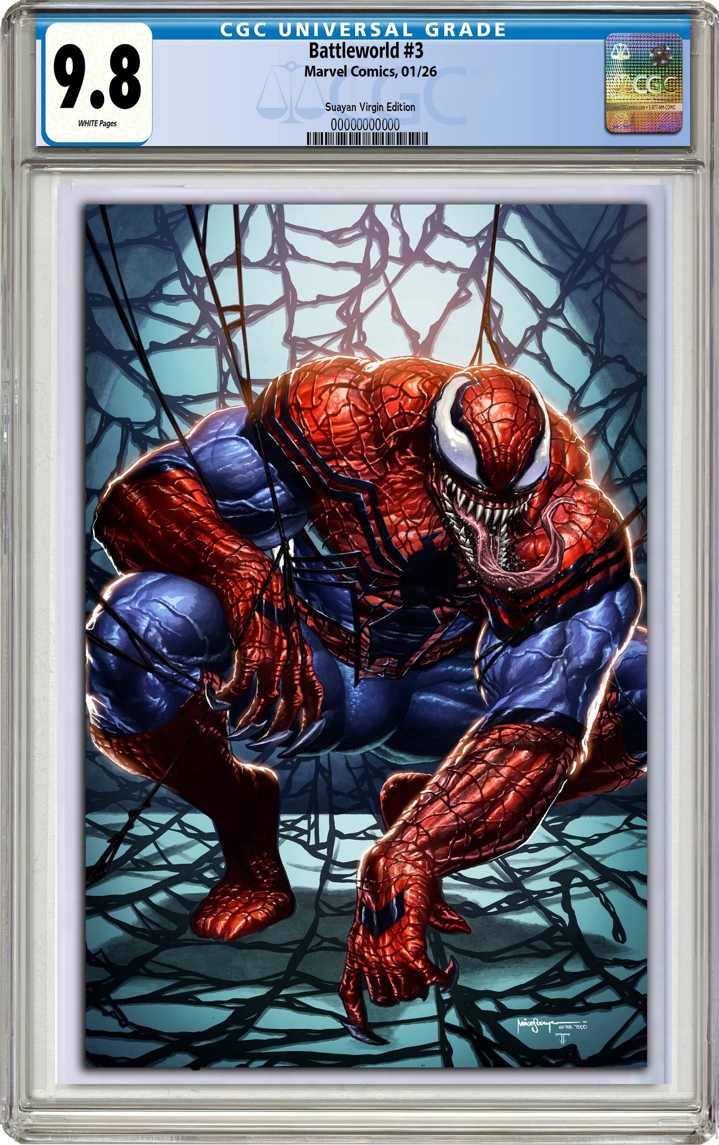 Battleworld #3 Mico Suayan Virgin  Exclusive Todd McFarlane Homage