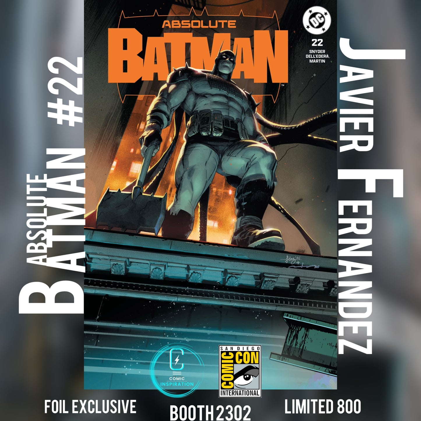Absolute Batman #22 Javi Fernandez & Belen Ortega Foil Connecting SDCC Exclusives